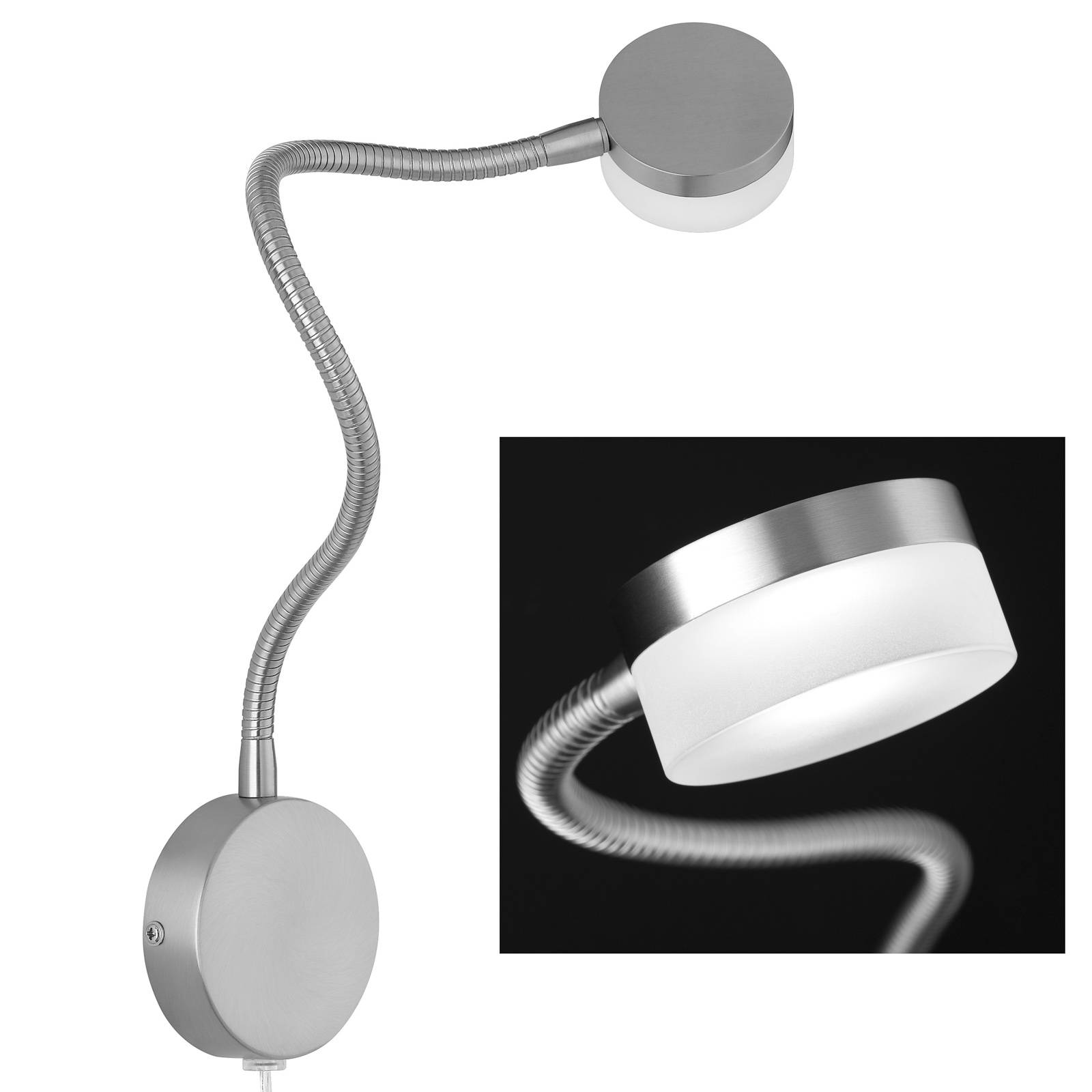 LED-seinävalaisin Lug säätövarrella