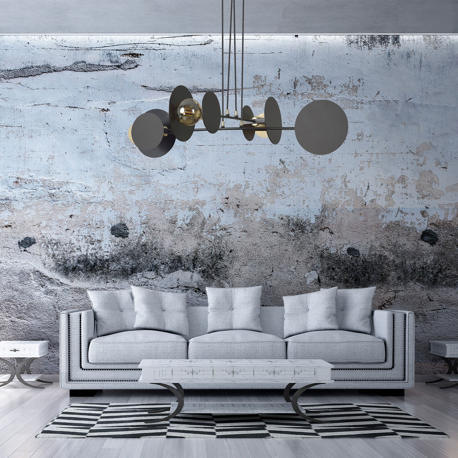 Tyylikäs riippuvalo Idea 4 Black