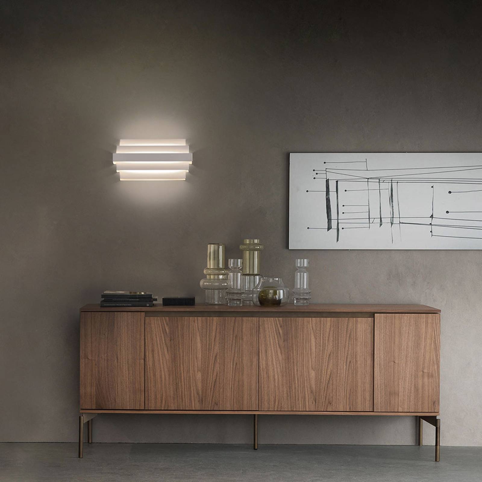 LED-seinävalaisin Oris, valkoinen