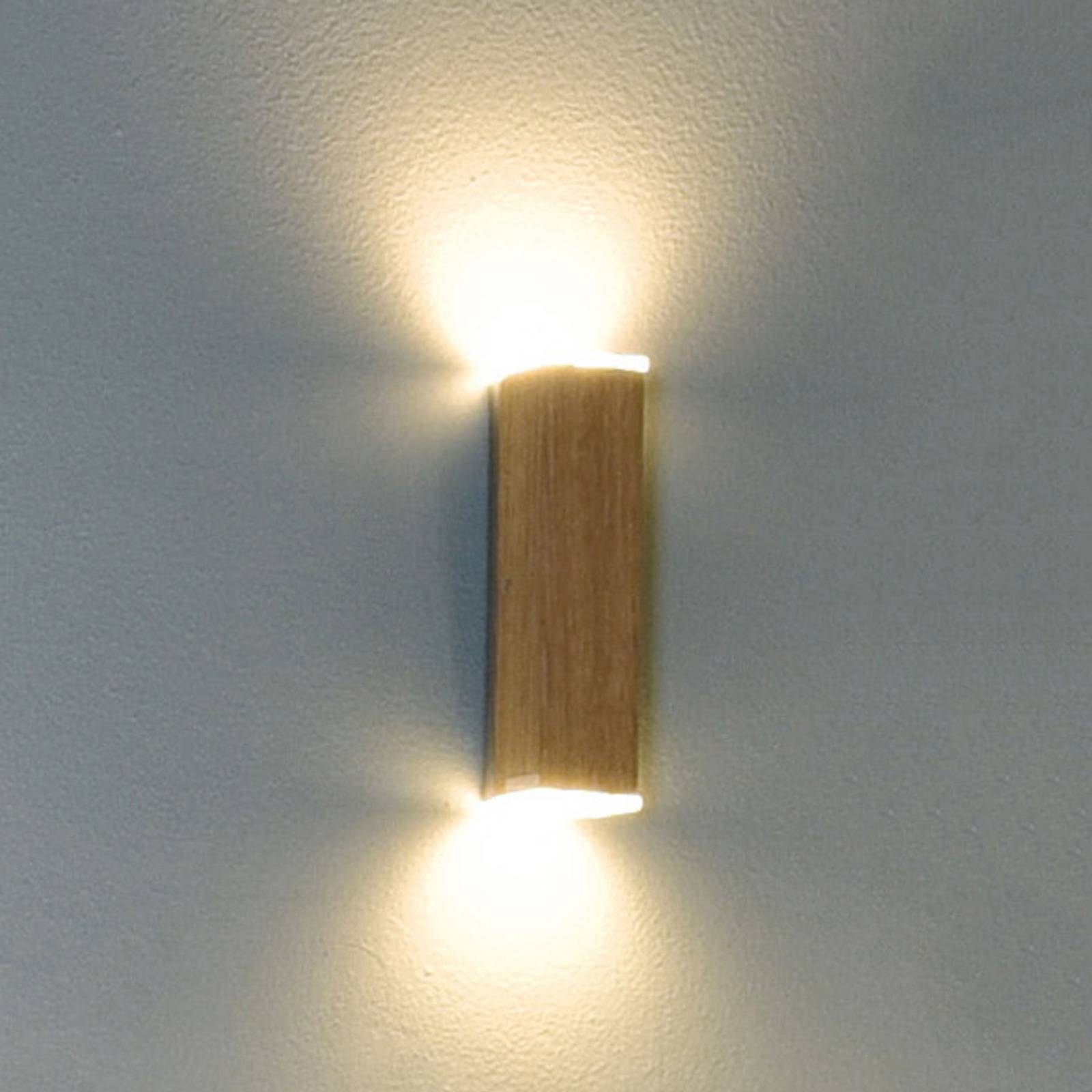 HerzBlut Leonora -LED-seinävalaisin up&down, tammi