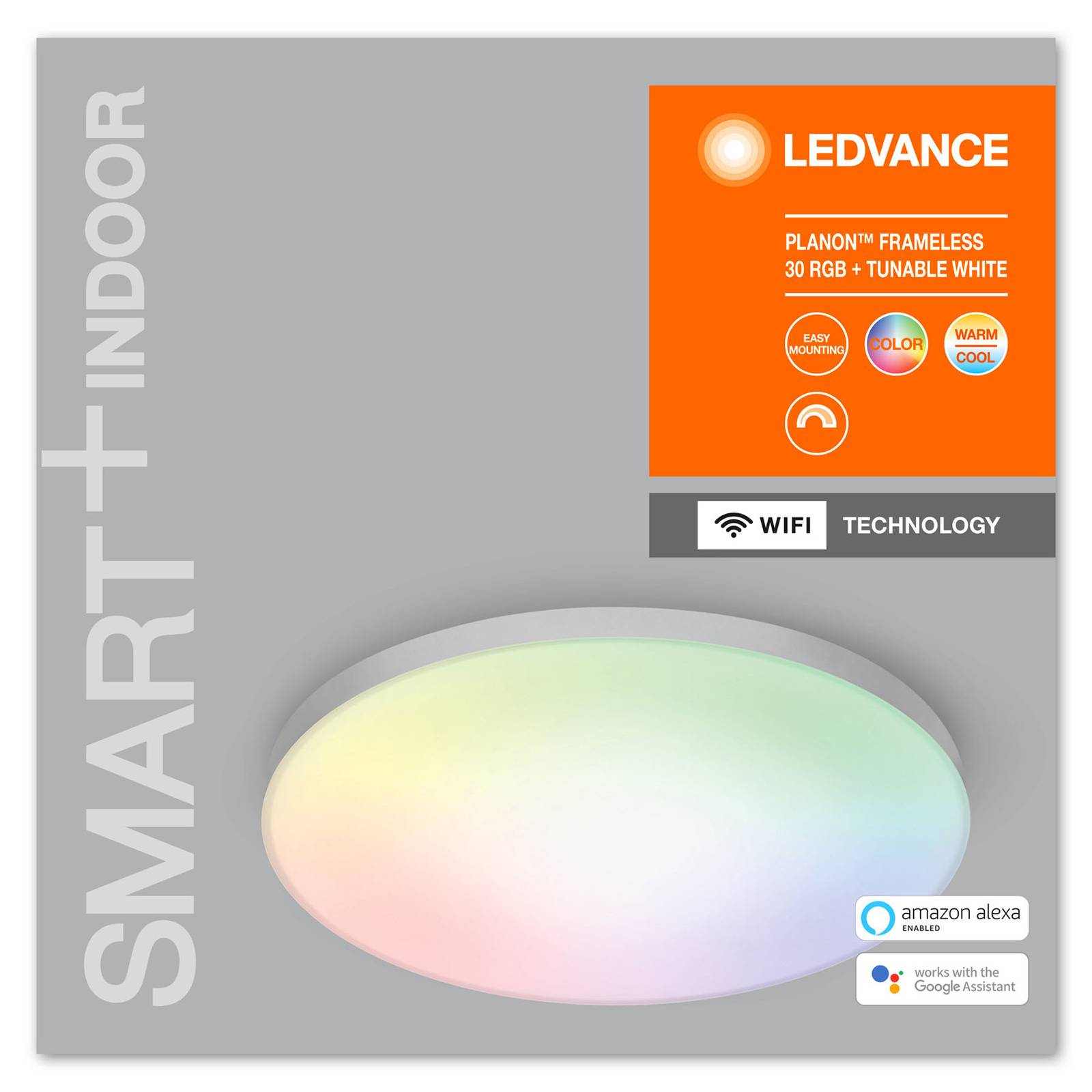 LEDVANCE SMART+WiFi Planon-LED-paneeli RGBW Ø30cm