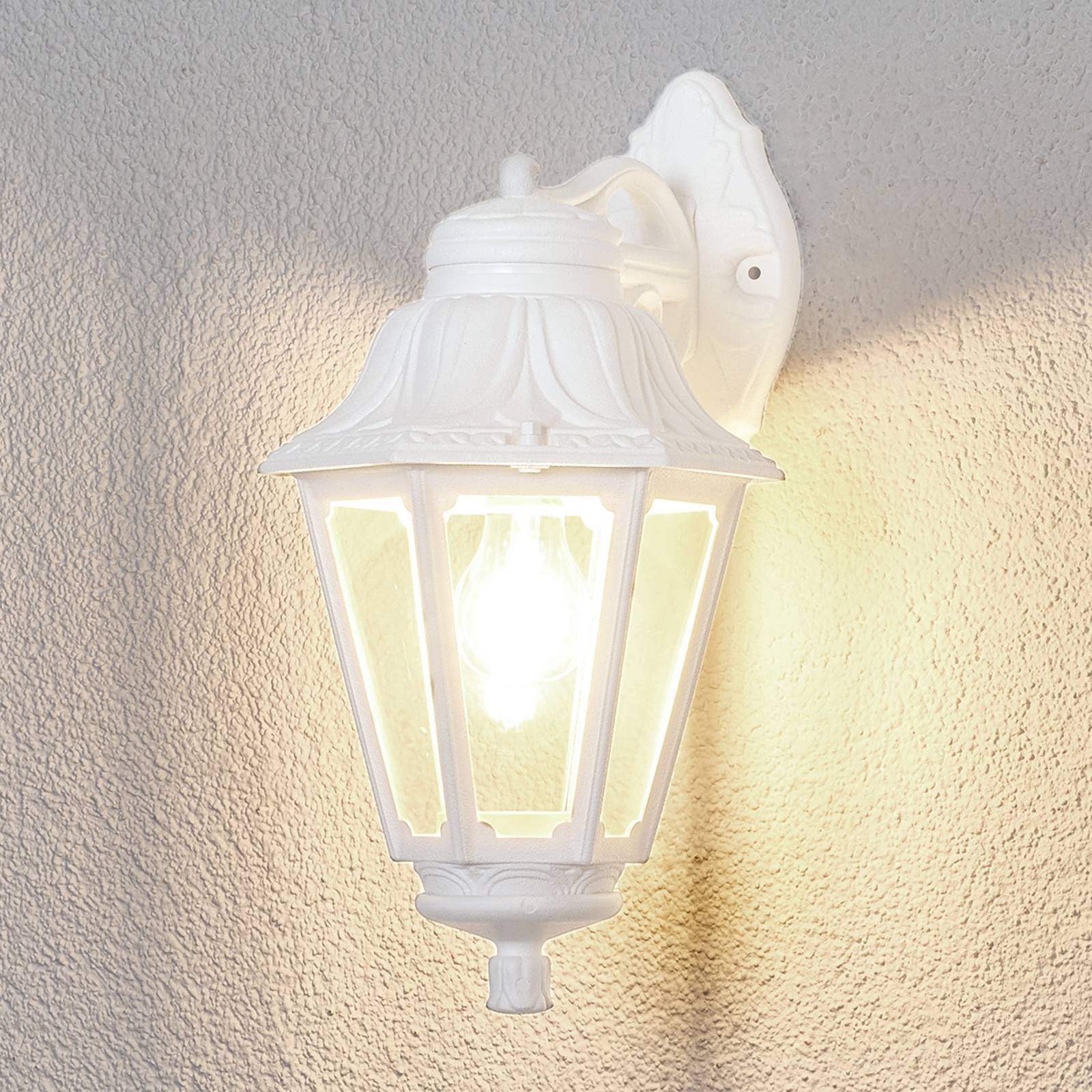 LED-ulkovalo Bisso Anna valkoinen alasvalaiseva
