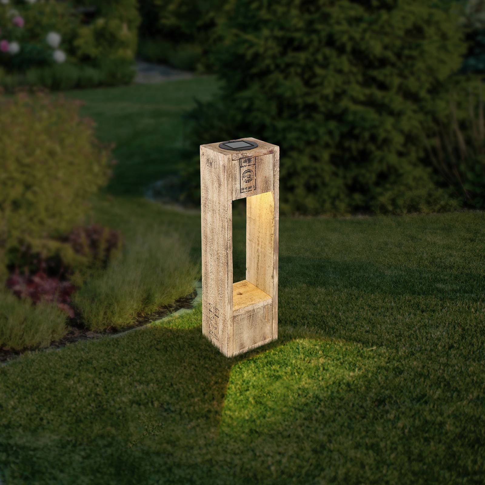 Aurinkokäyttöinen LED-lamppu 33885 puuta
