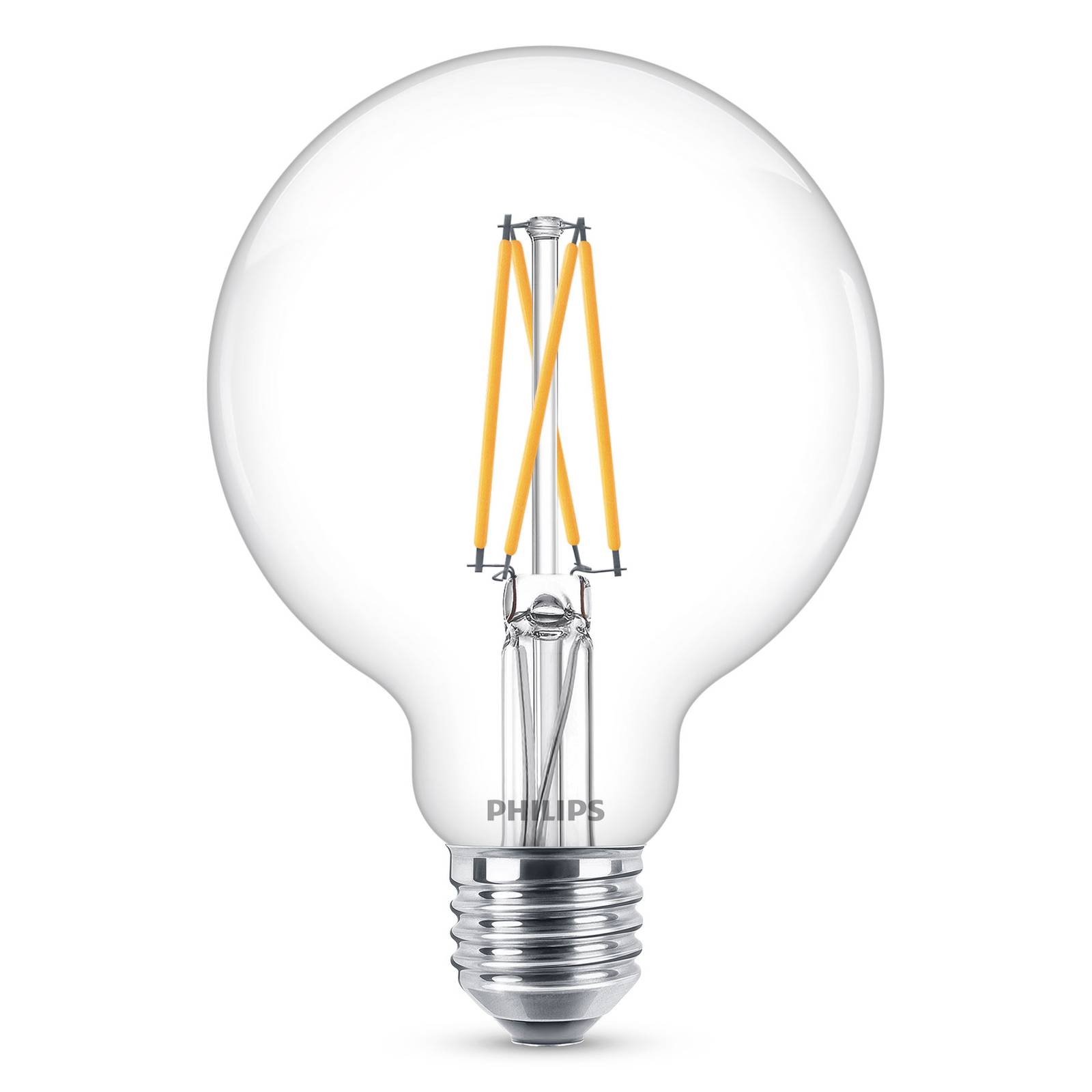 Philips E27 6W -LED-globe-lamppu G95 kirkas 927