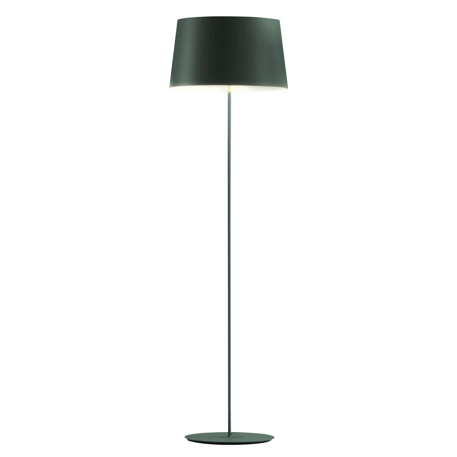 Vibia Warm 4906 designer-lattiavalo, vihreä