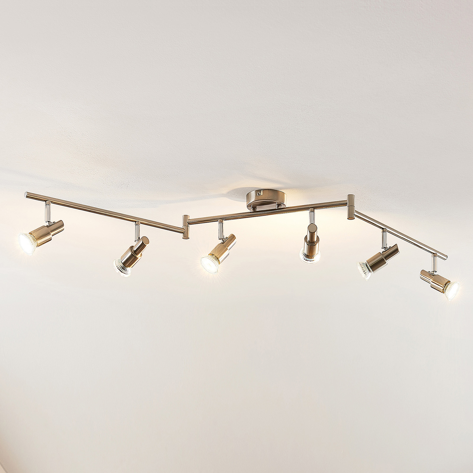 ELC Farida -LED-kohdevalo, nikkeli, 6-lamp.