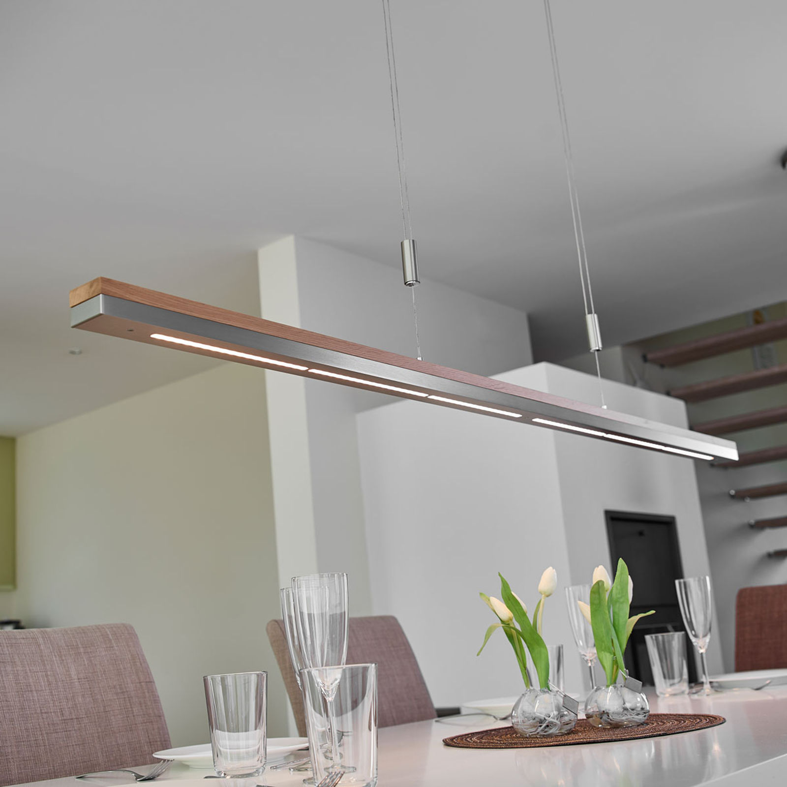 LED-riippuvalaisin Elna, himmennettävä, 158 cm