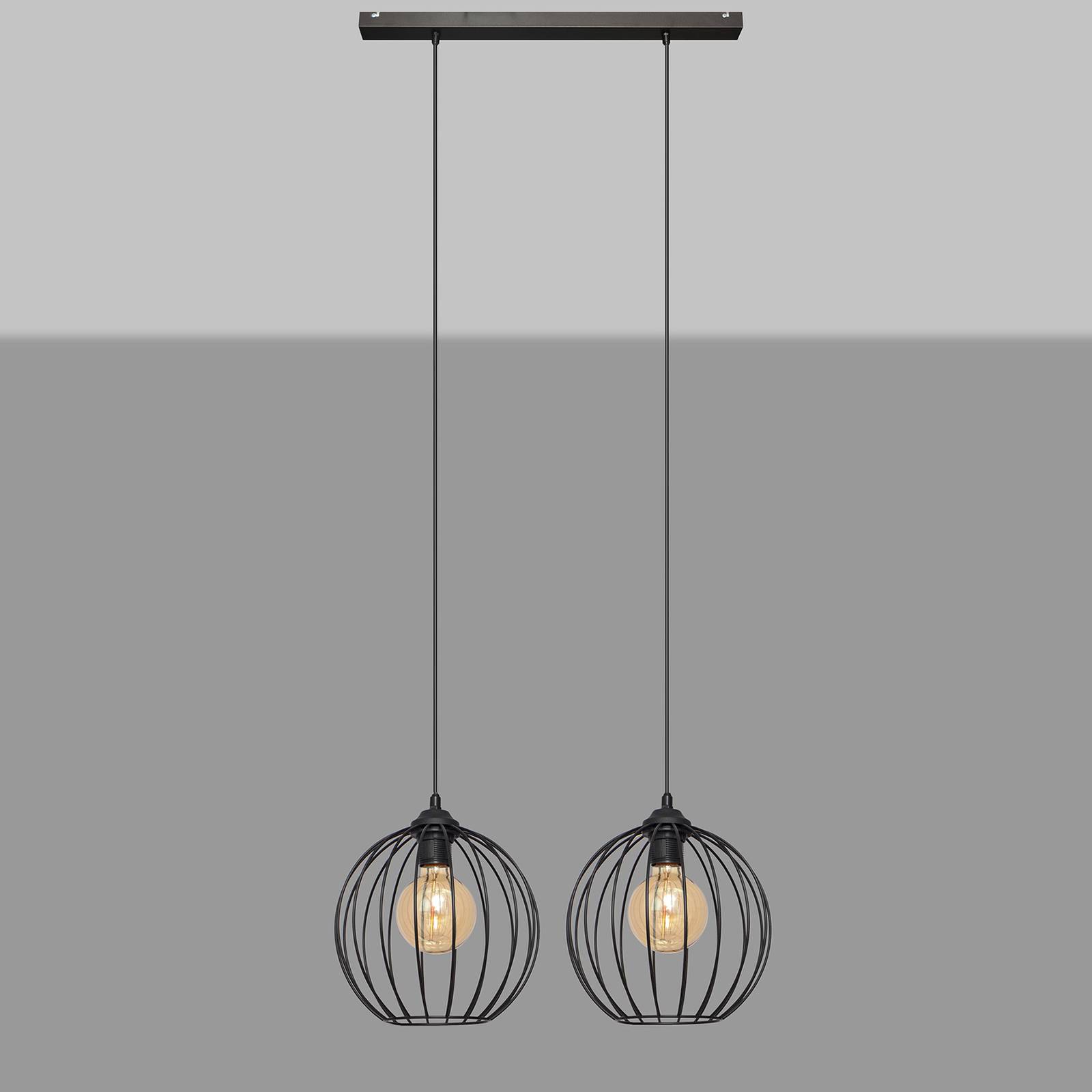 Riippuvalo Cumera 2-lamppuinen, varjostin - Ø30 cm