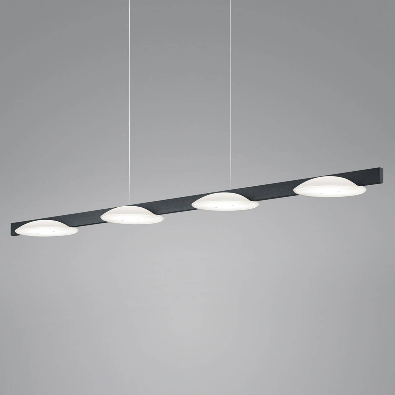 Helestra Pole -LED-riippuvalaisin 4-lamp. musta