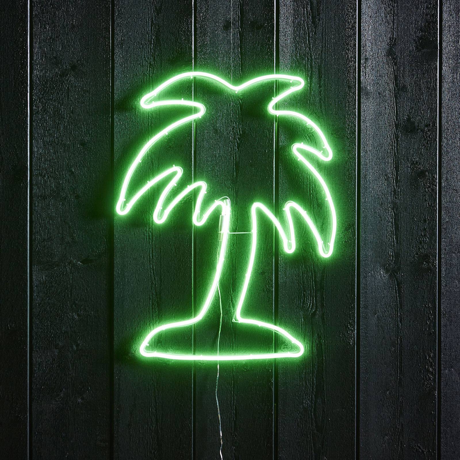 Flatneon Palme -LED-siluetti