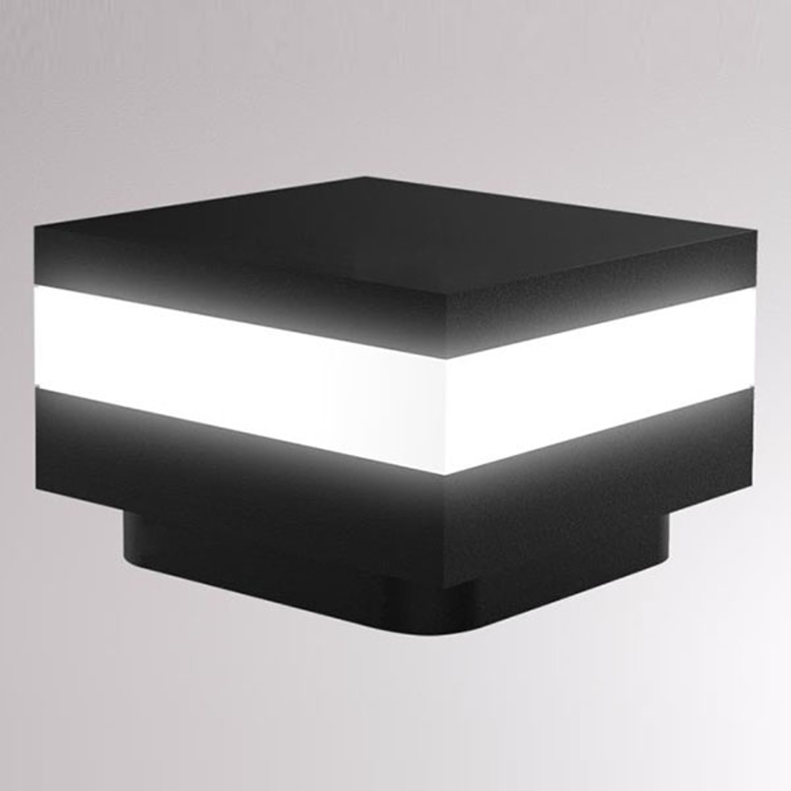LOUM Mash -LED-pollarivalaisin, IP65, musta