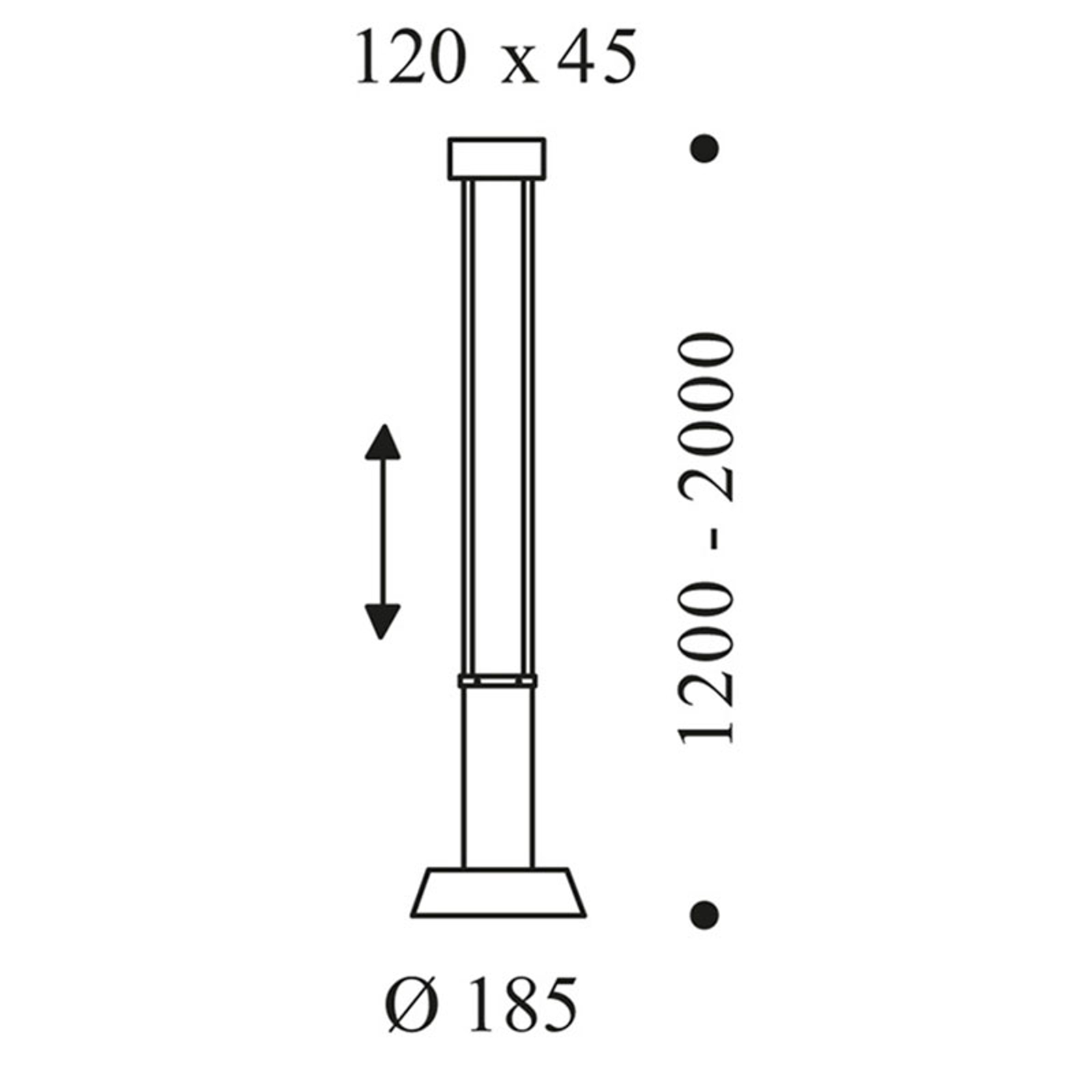 OLIGO Glance LED-riippuvalo, 1 lamp. punainen