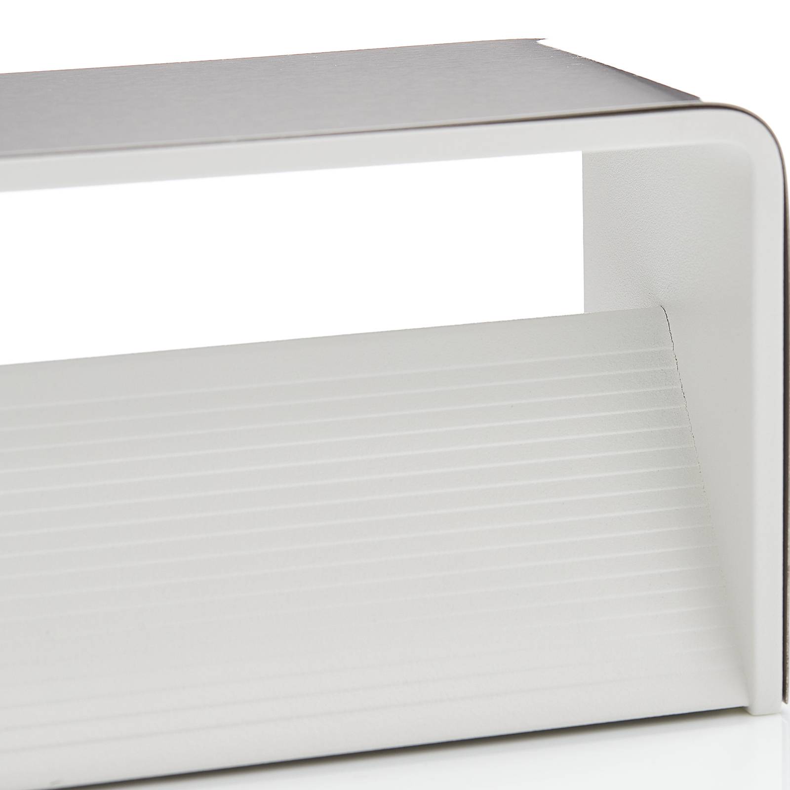 Lucande Sessa -LED-seinävalaisin 37 cm nikkeli
