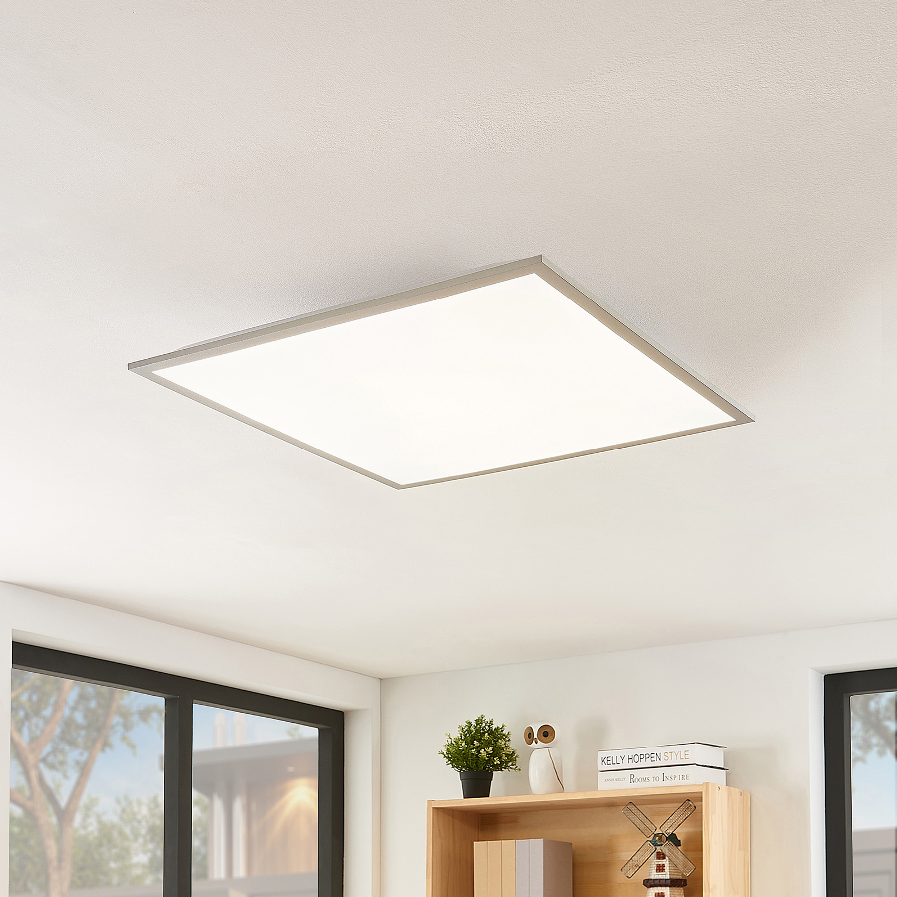 Lindby Stenley -LED-paneeli, CCT, 59 cmx59 cm