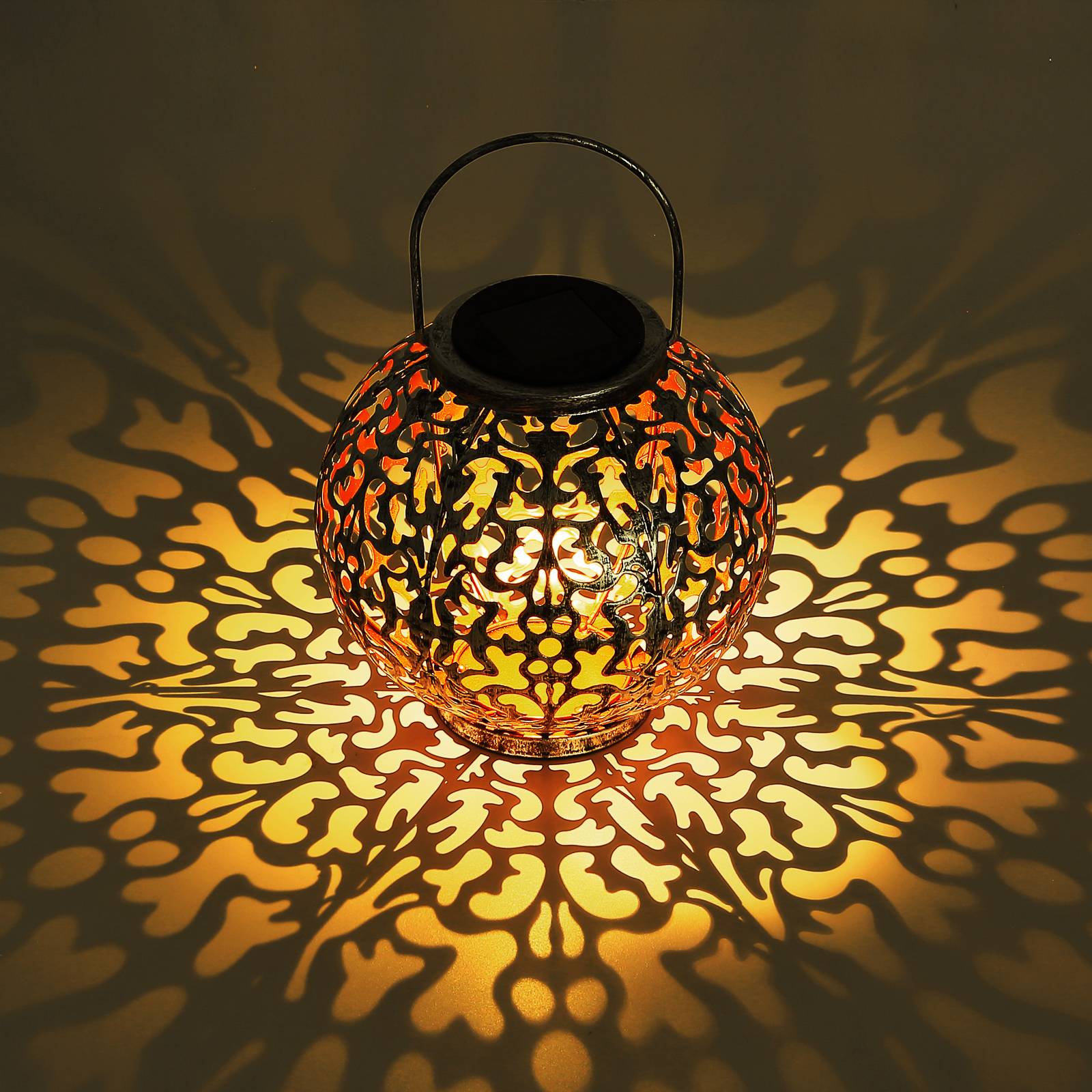 Aurinkokäyttöinen LED-koristepallo 36742, hopea