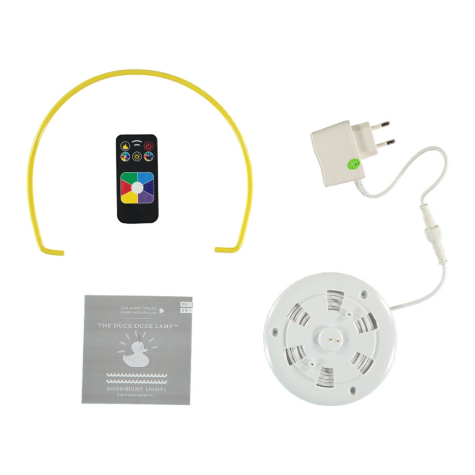 DUCK-DUCK XL -design-LED-ulkovalo, keltainen
