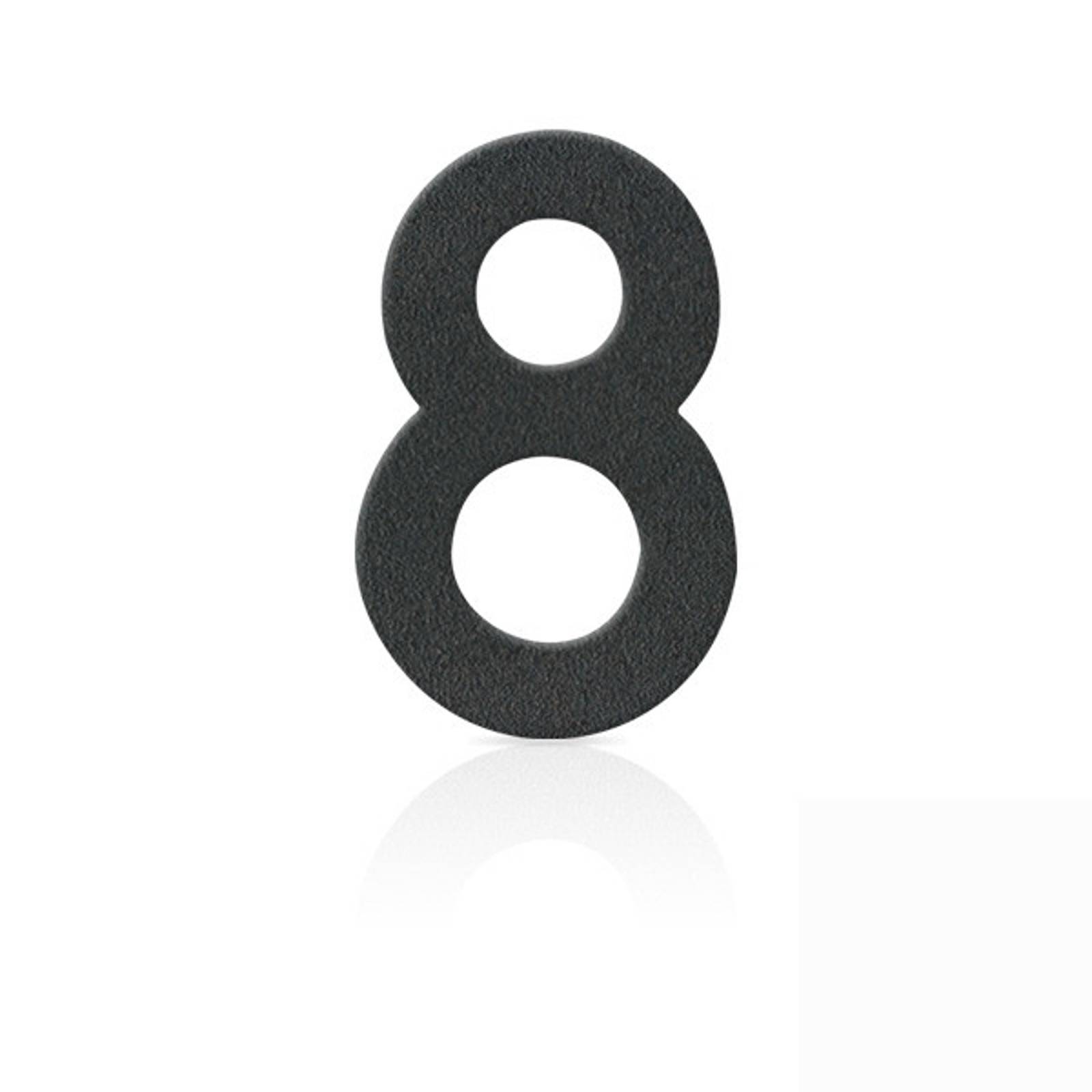 Ruostumaton teräs talonumero 8, grafiitinharmaa