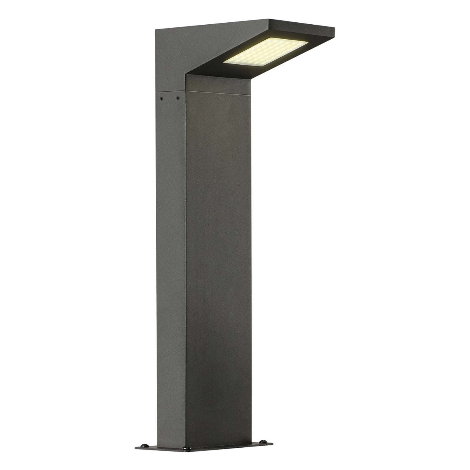 Futuristinen LED-pylväsvalaisin Iperi antrasiitti