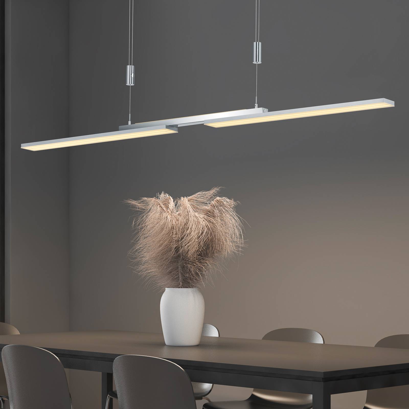 B-Leuchten Less LED-riippuvalaisin, matta nikkeli
