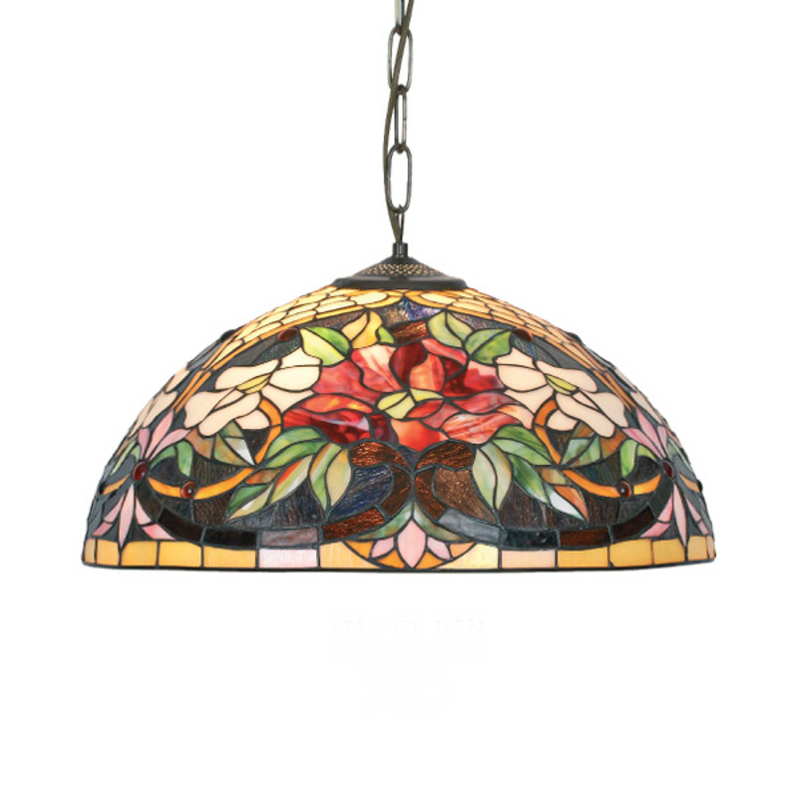 Tiffany-tyylinen Ariadne-riippuvalaisin, 2-lamp.