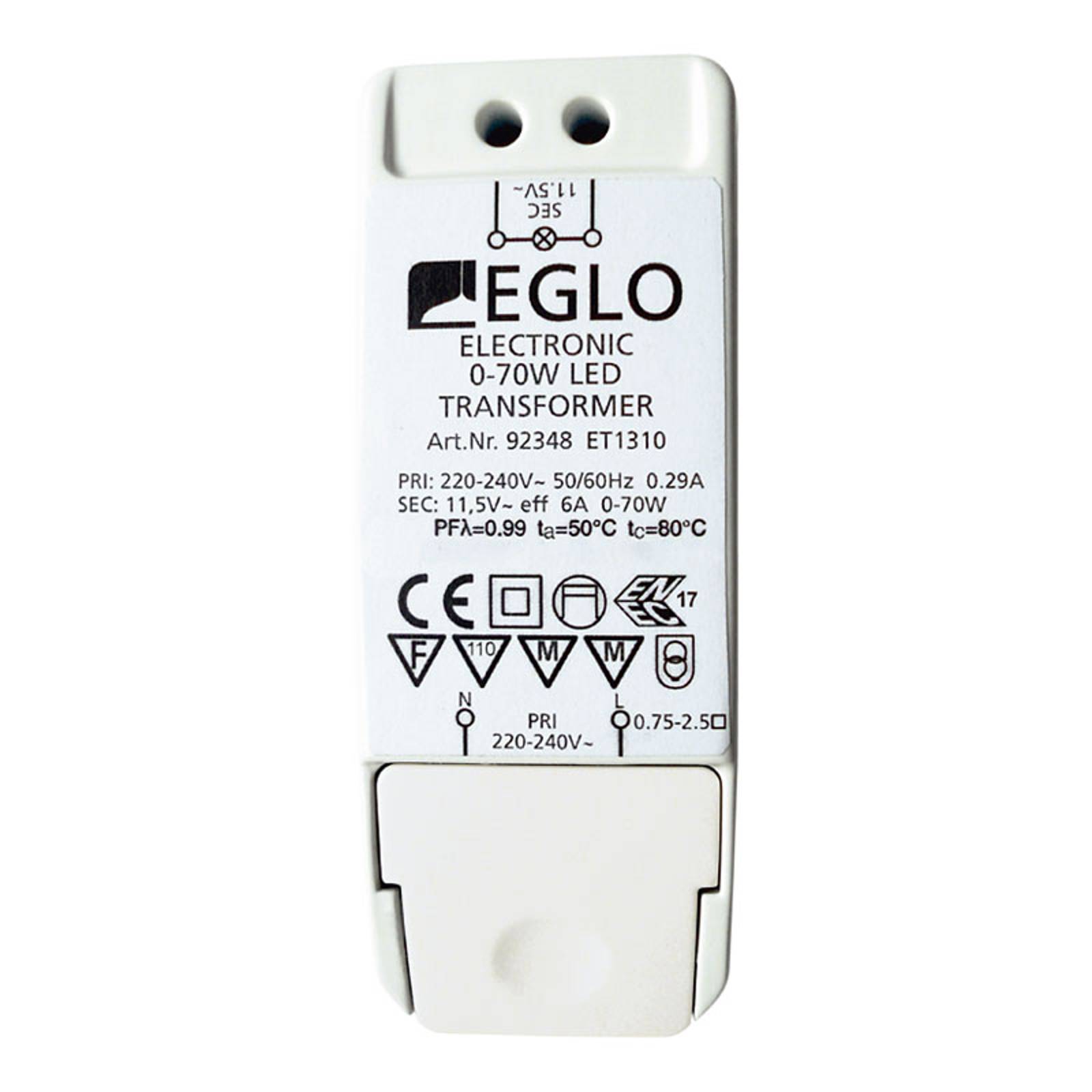 Muuntaja 92348 0-40W LED 0-70W Halogen