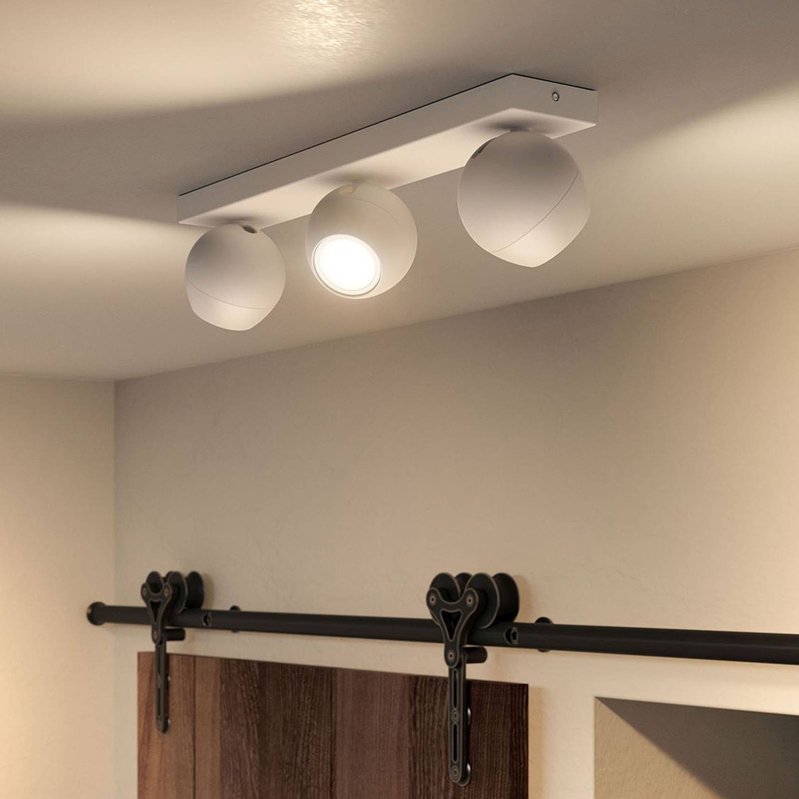 Philips Hue Buckram 3-lamppuinen, valkoinen