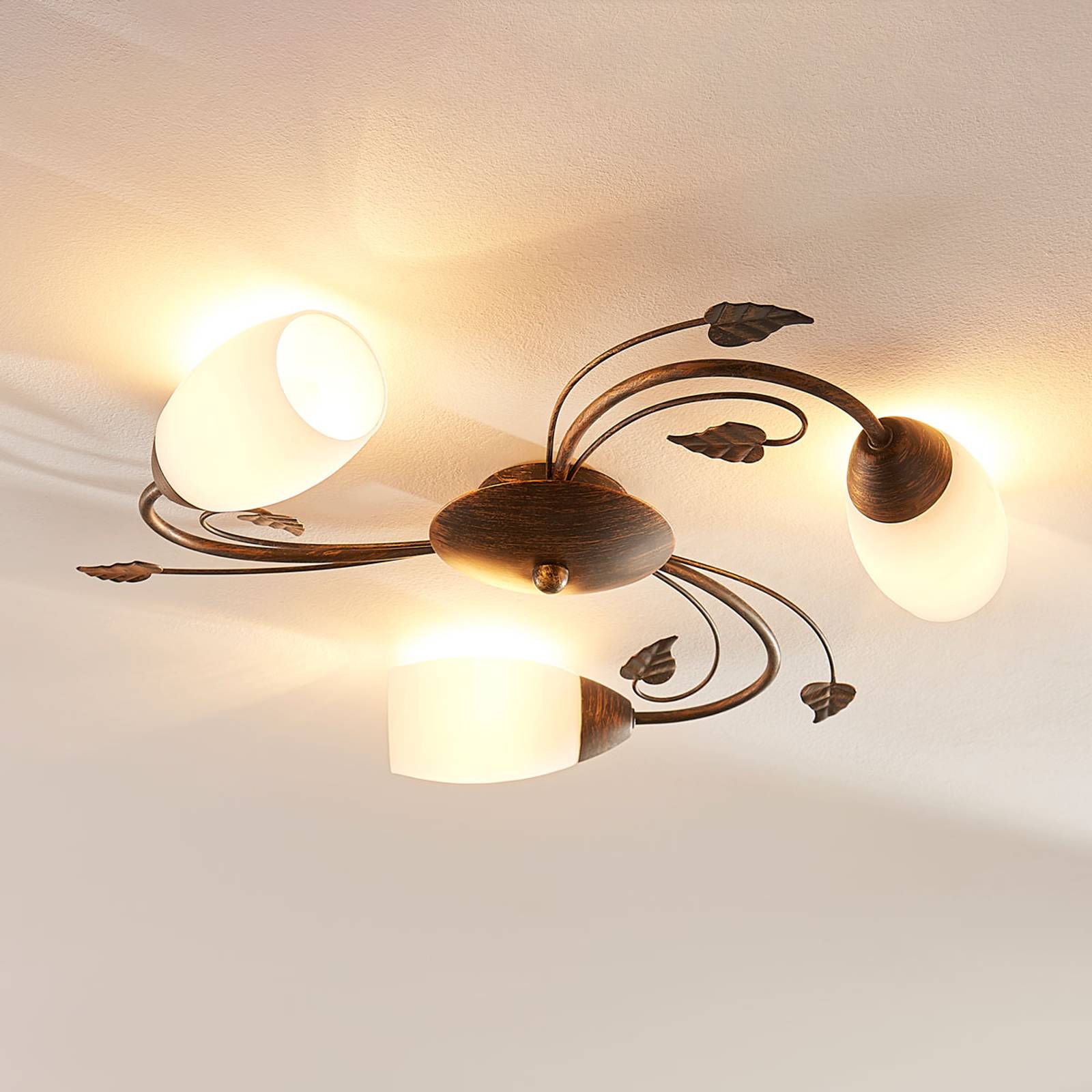3-lamppuinen LED-kattovalaisin Stefania