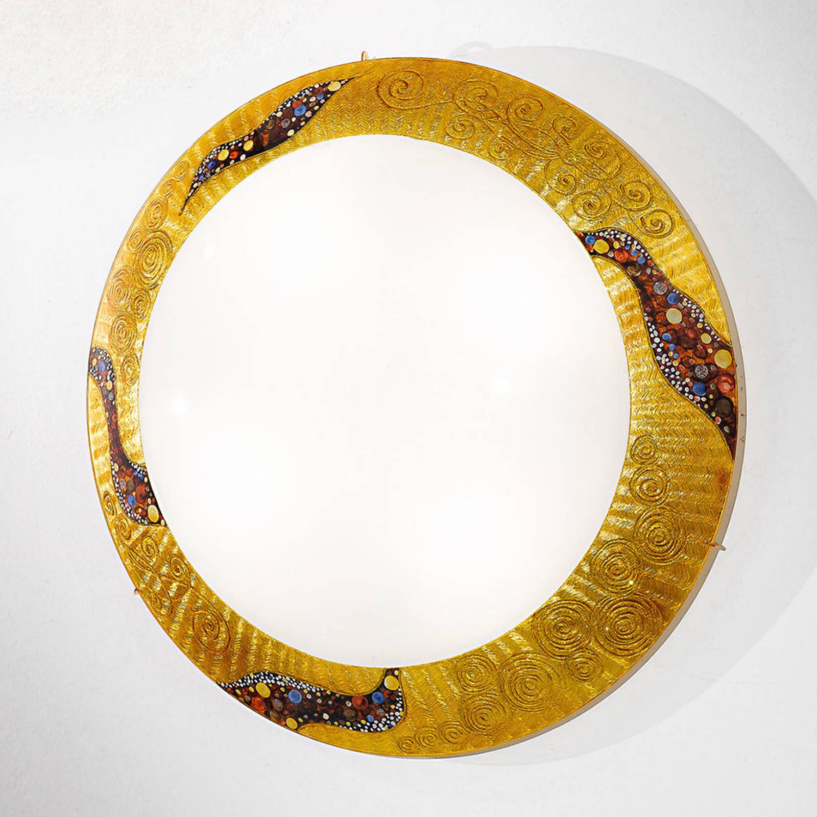 KOLARZ Serena Kiss Gold -seinävalaisin 24 k, Ø50cm