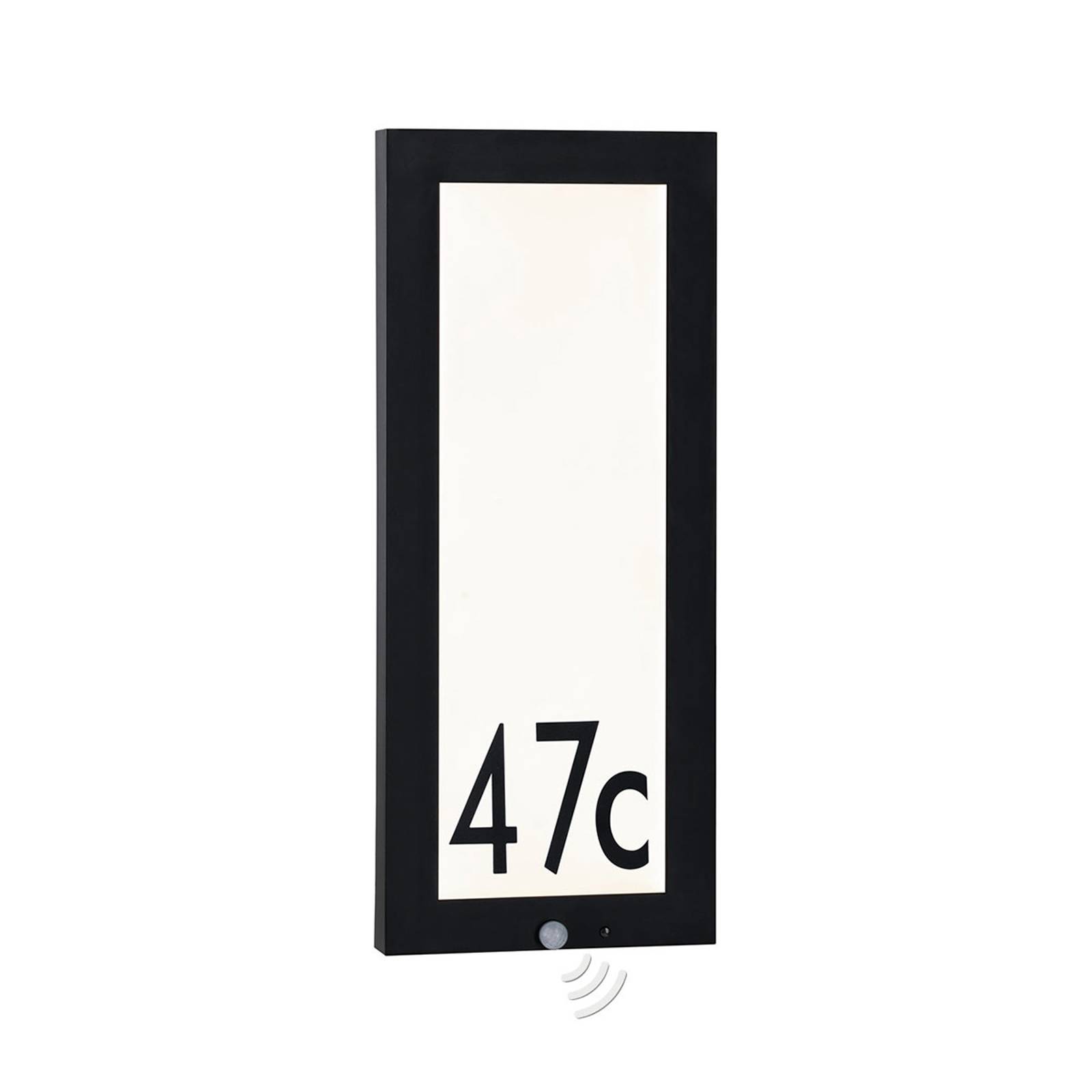 Paulmann-ulkoseinälamppu Panel anturilla 25x60 cm