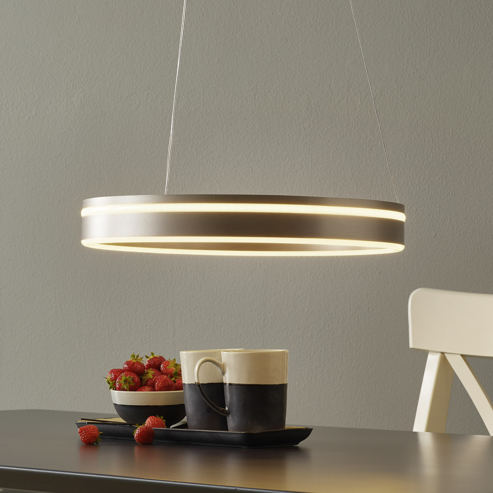 Paul Neuhaus Q-VITO LED-riippuvalaisin 40 cm teräs