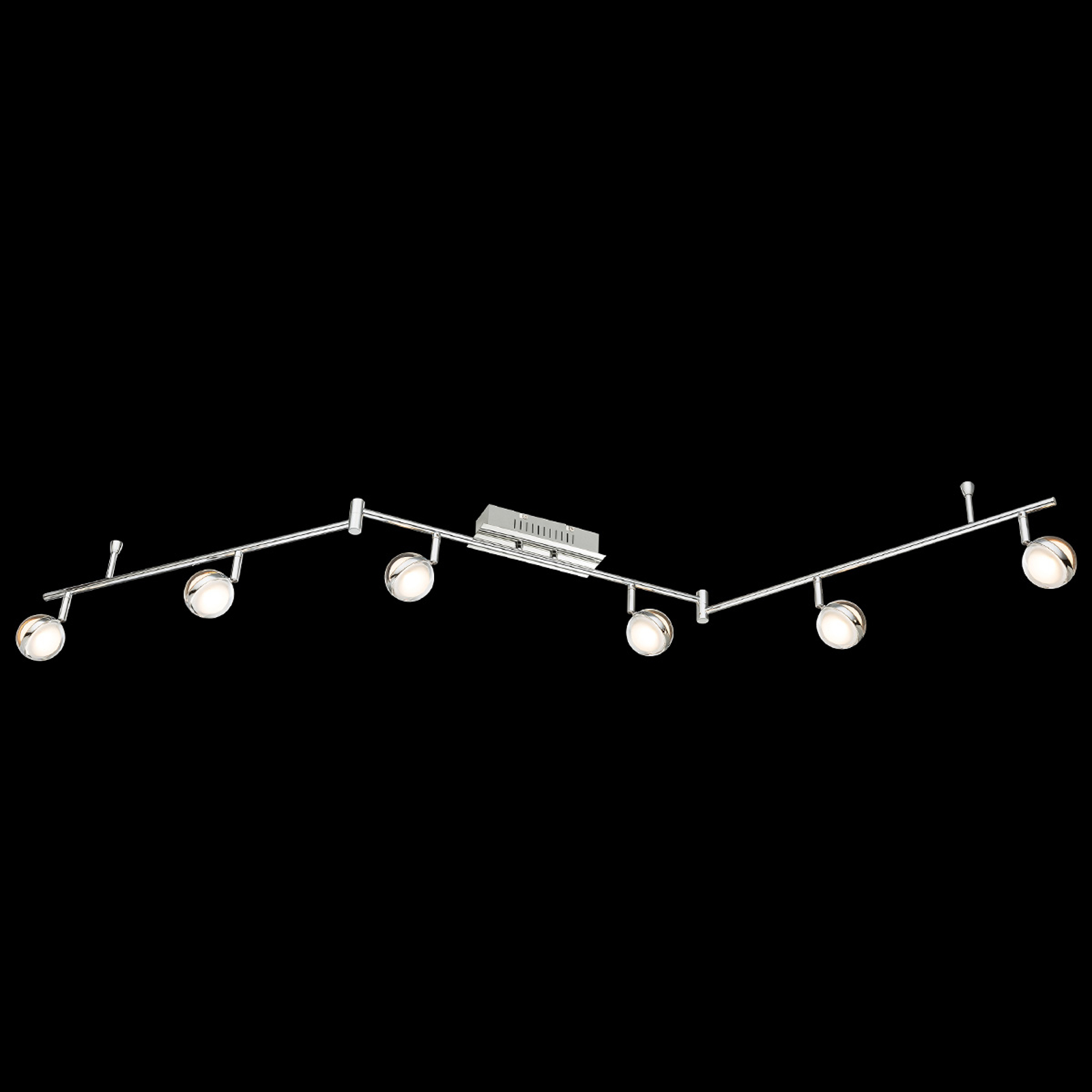 LED-kattovalaisin Fulton 6-lamppuinen