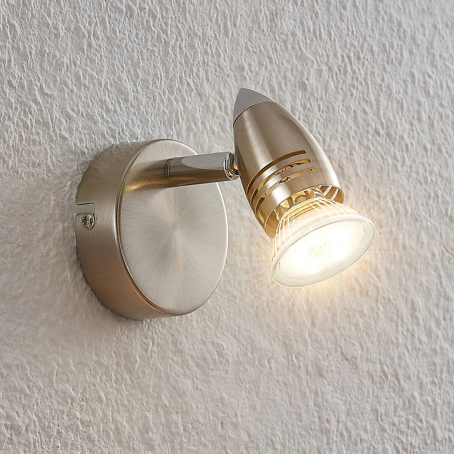 ELC Farida -LED-kohdevalo, nikkeli, 1-lamp.