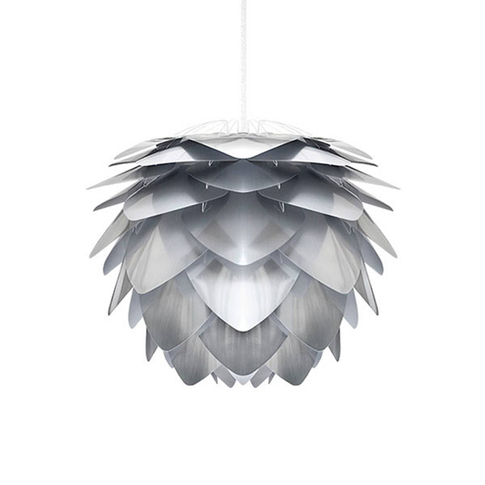 Teräksen värinen design-riippuvalaisin Silvia mini