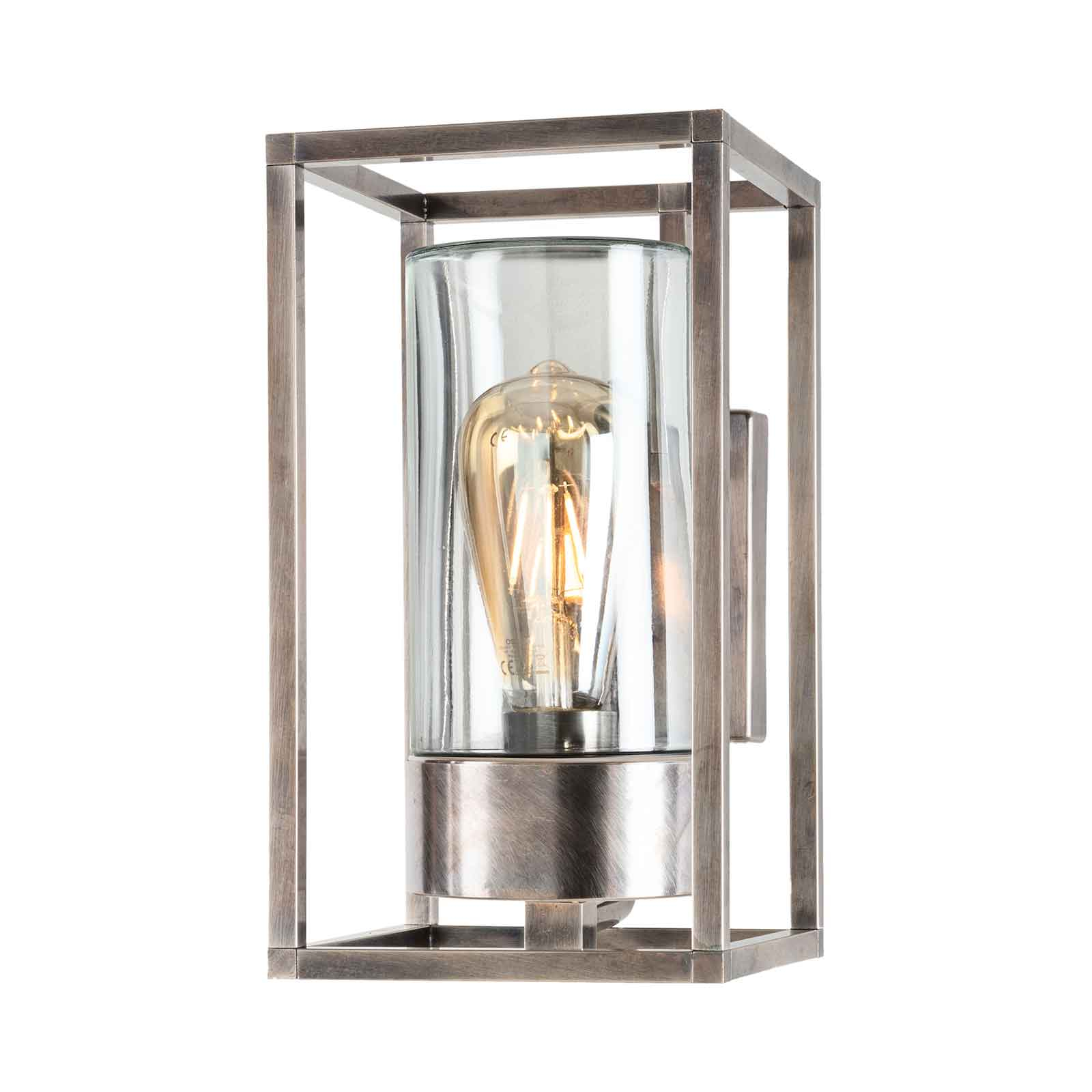 Ulkoseinälamppu Cubic³ 3364 antiikkinikkeli/kirkas