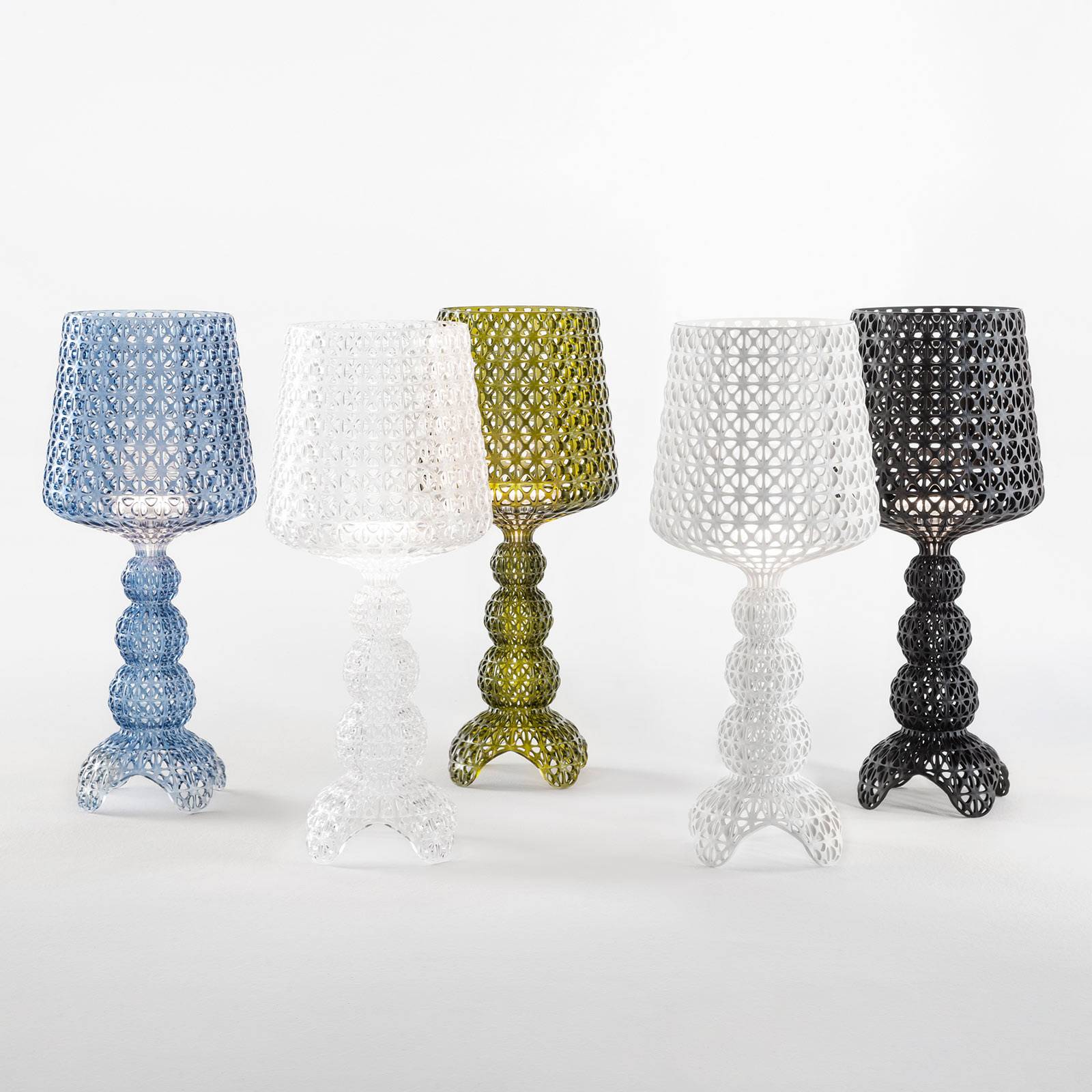Kartell Mini Kabuki -LED-pöytälamppu, vihreä