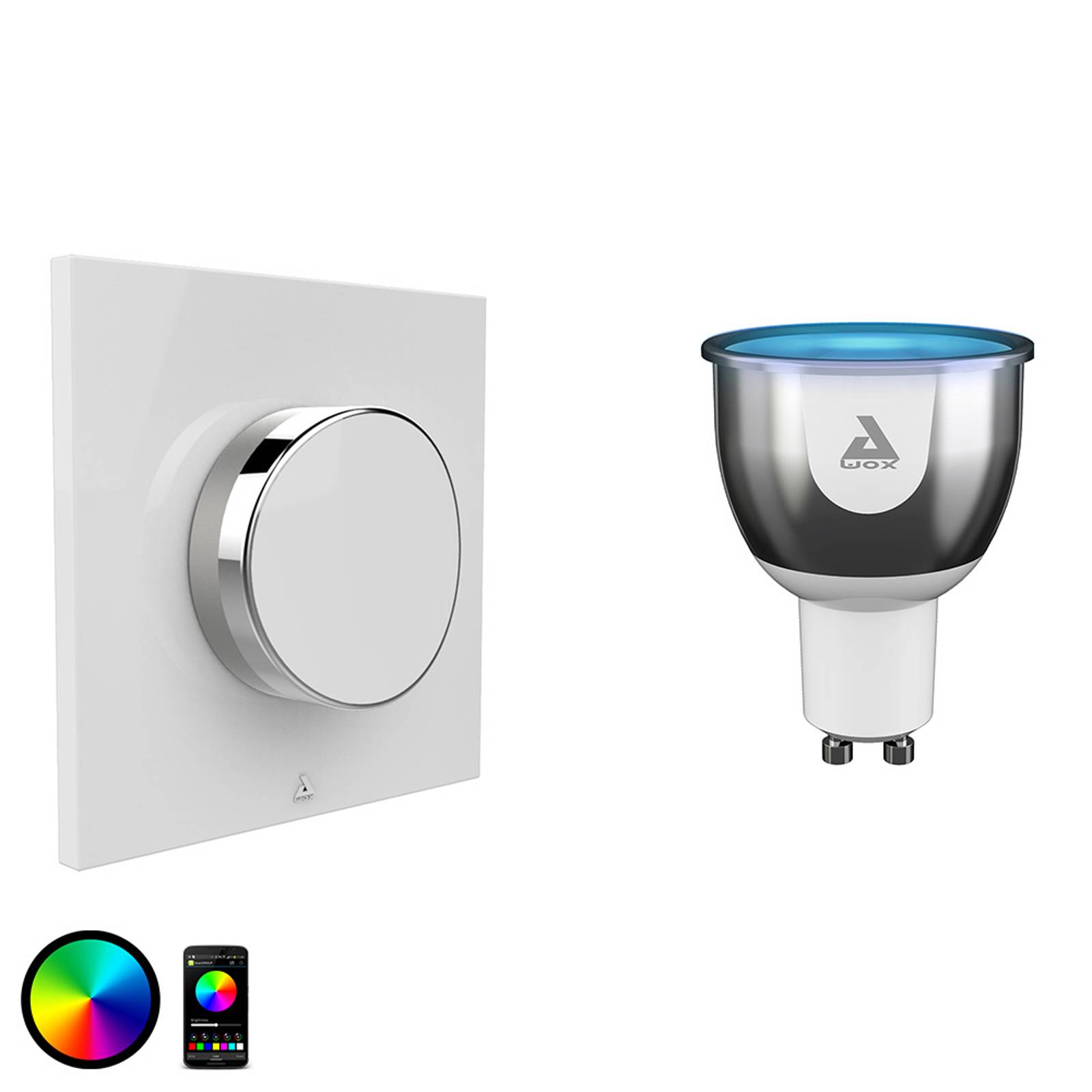 AwoX SmartLIGHT Color-LED-lamppu GU10 +SmartPEPPLE