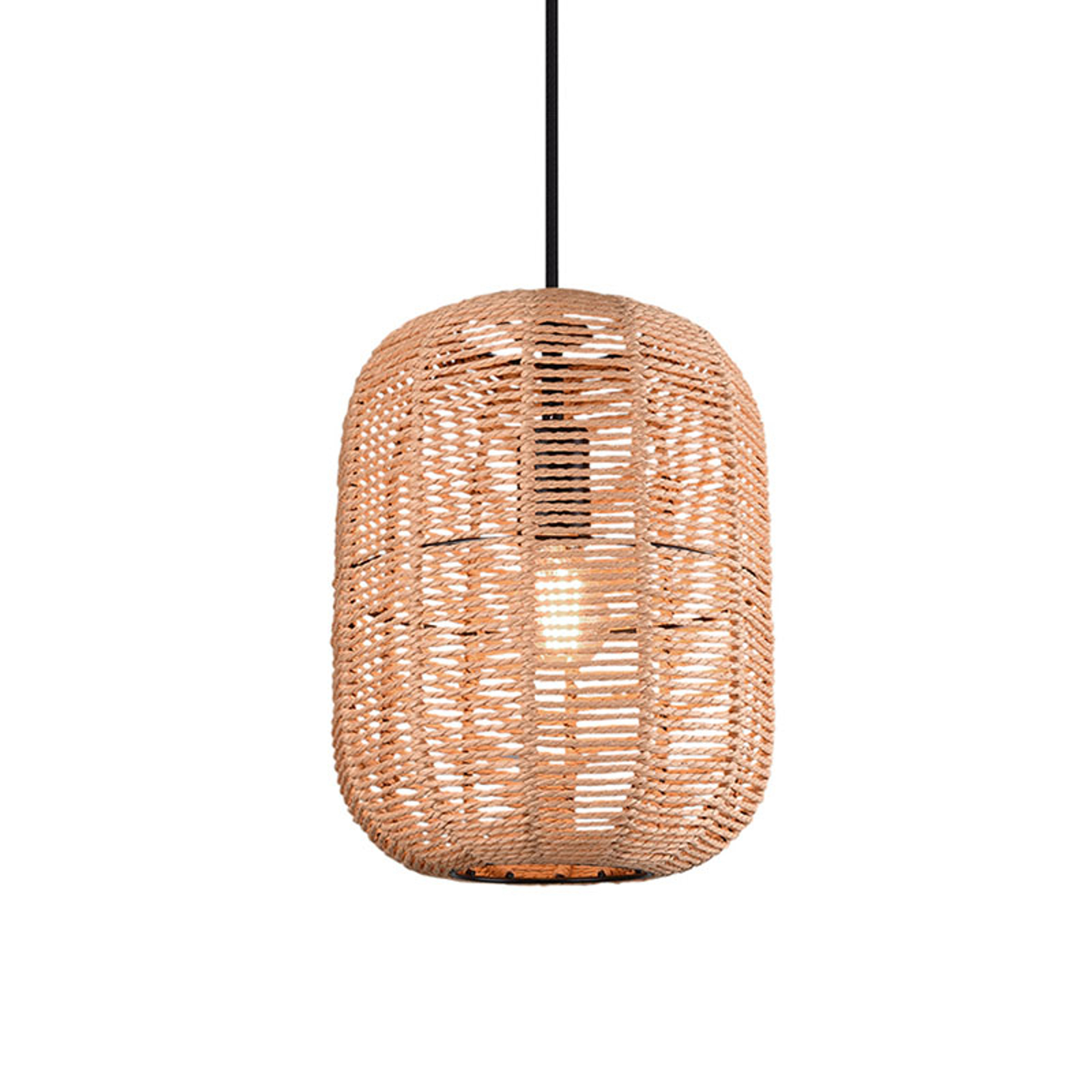 Riippuvalo Runa, sisalvarjostin, 1-lamp. Ø 25 cm