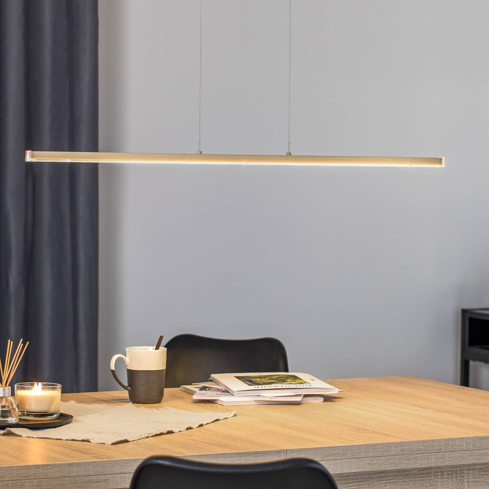 90 cm pitkä LED-riippuvalaisin Ella, säädettävä