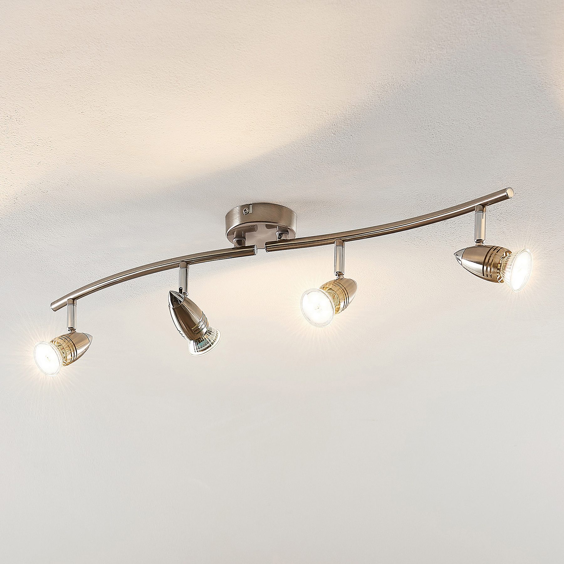 ELC Farida -LED-kohdevalo, nikkeli, 4-lamp.
