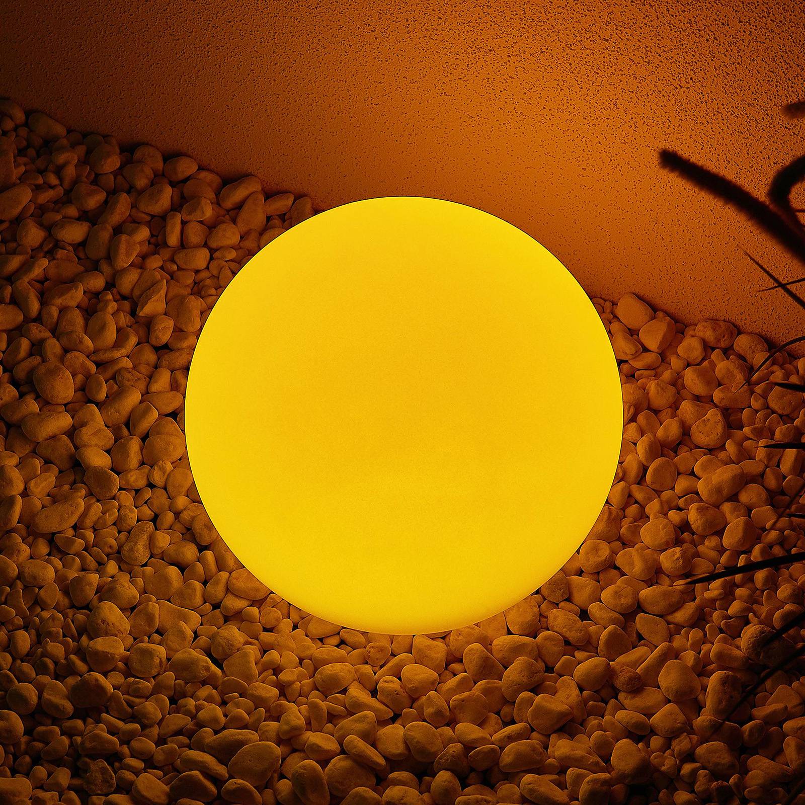 Lindby Yohan RGB-LED-aurinkovalaisin, 25 cm
