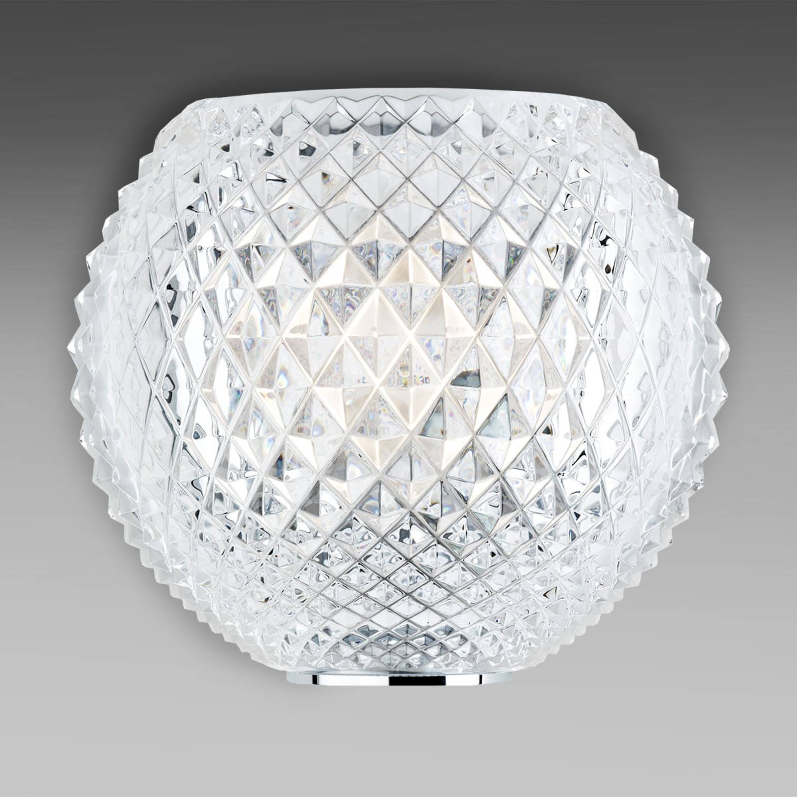Kuvioitu kristalliseinävalaisin Diamond and Swirl