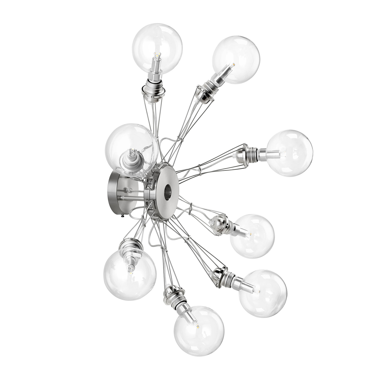 Lumina Matrix Otto -seinävalaisin 8-lamp., nikkeli