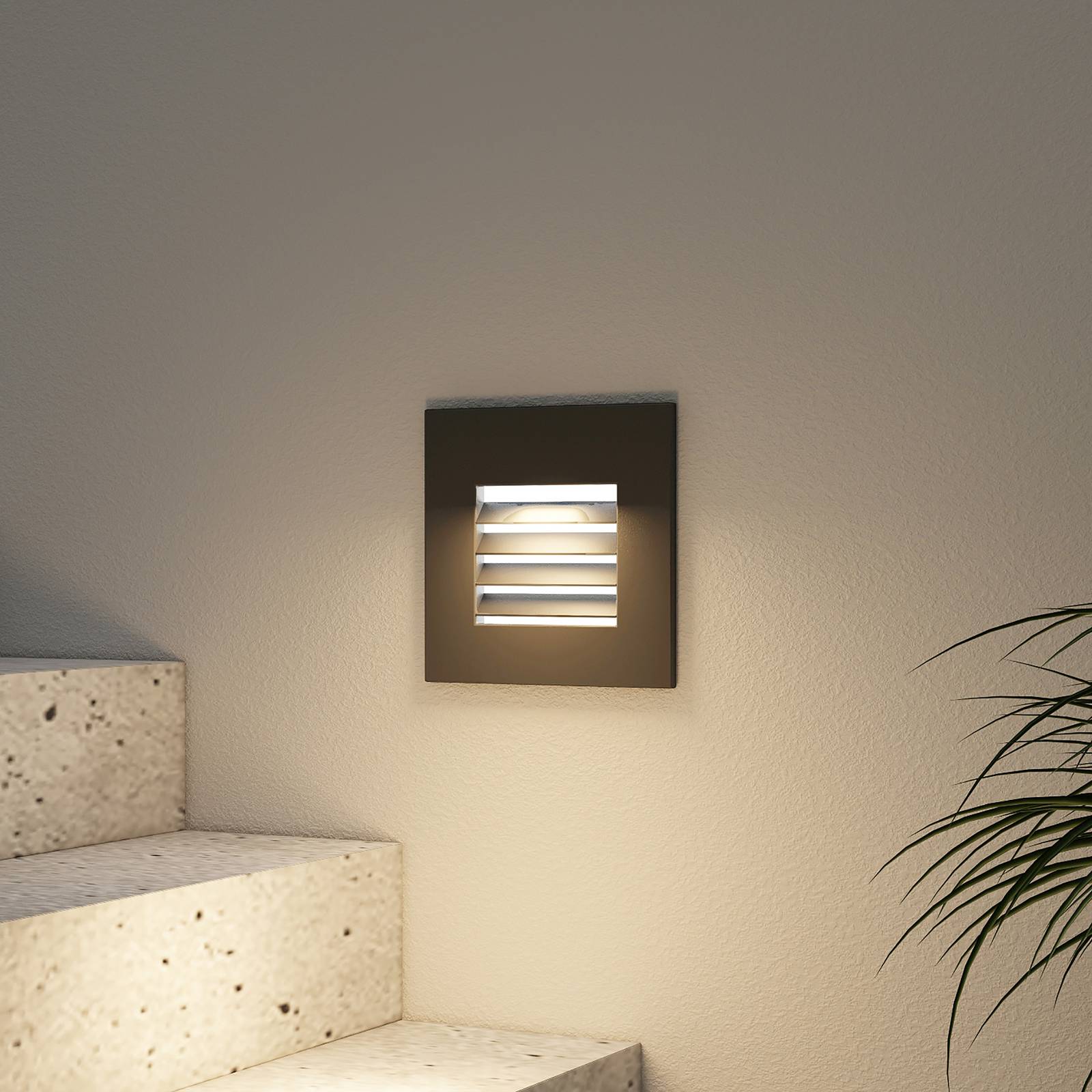 Arcchio Makio -LED-uppovalaisin, musta