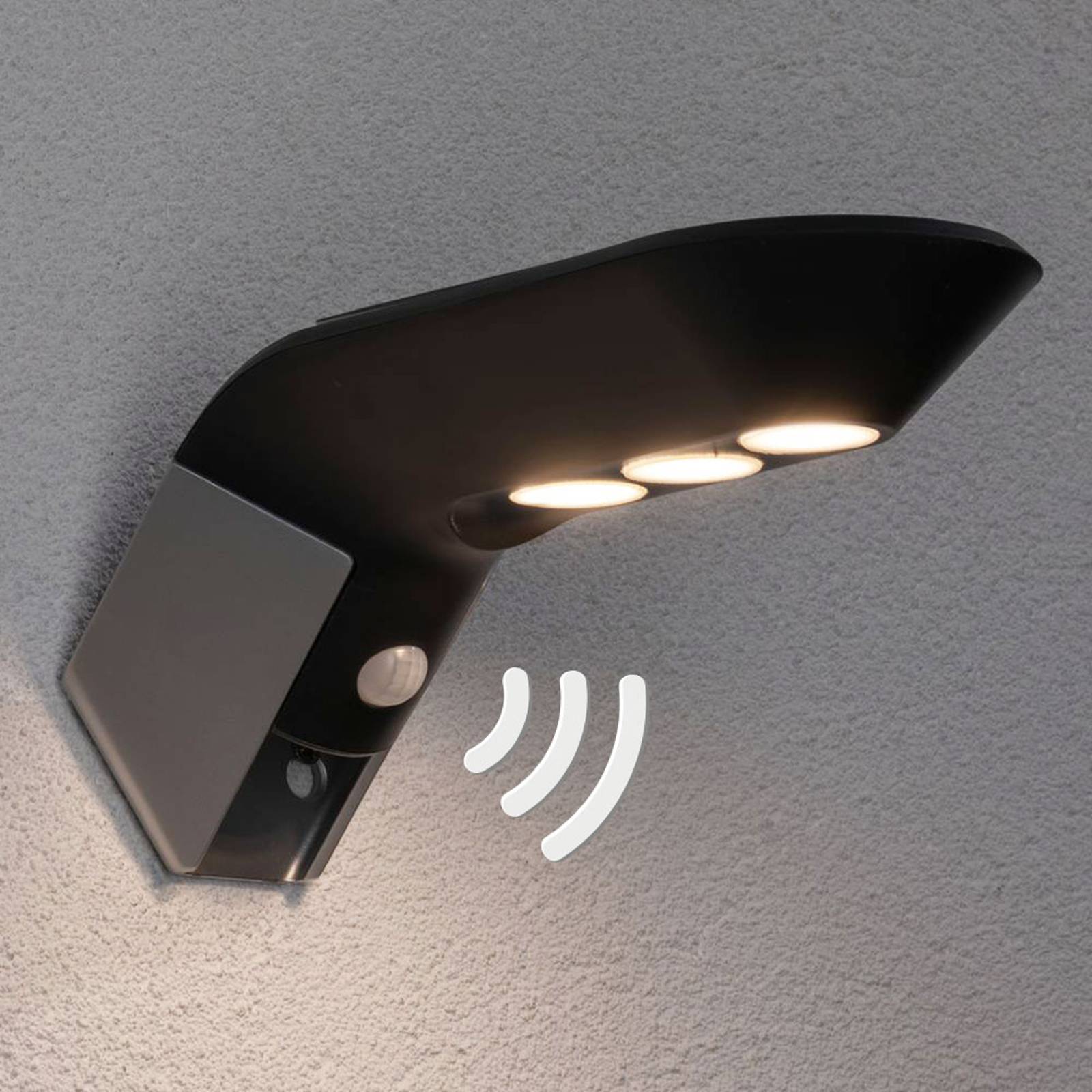 Paulmann LED-ulkoseinävalo Soley, antrasitti