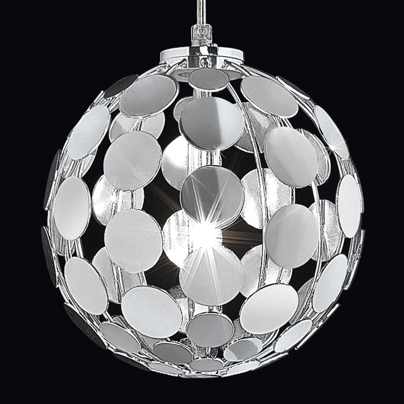 Aistikas kromi-riippuvalaisin Sfera, Ø 20 cm
