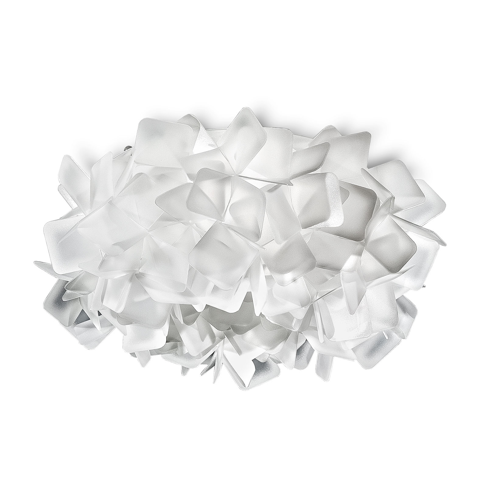 Slamp Clizia -kattovalaisin, Ø 32 cm, valkoinen