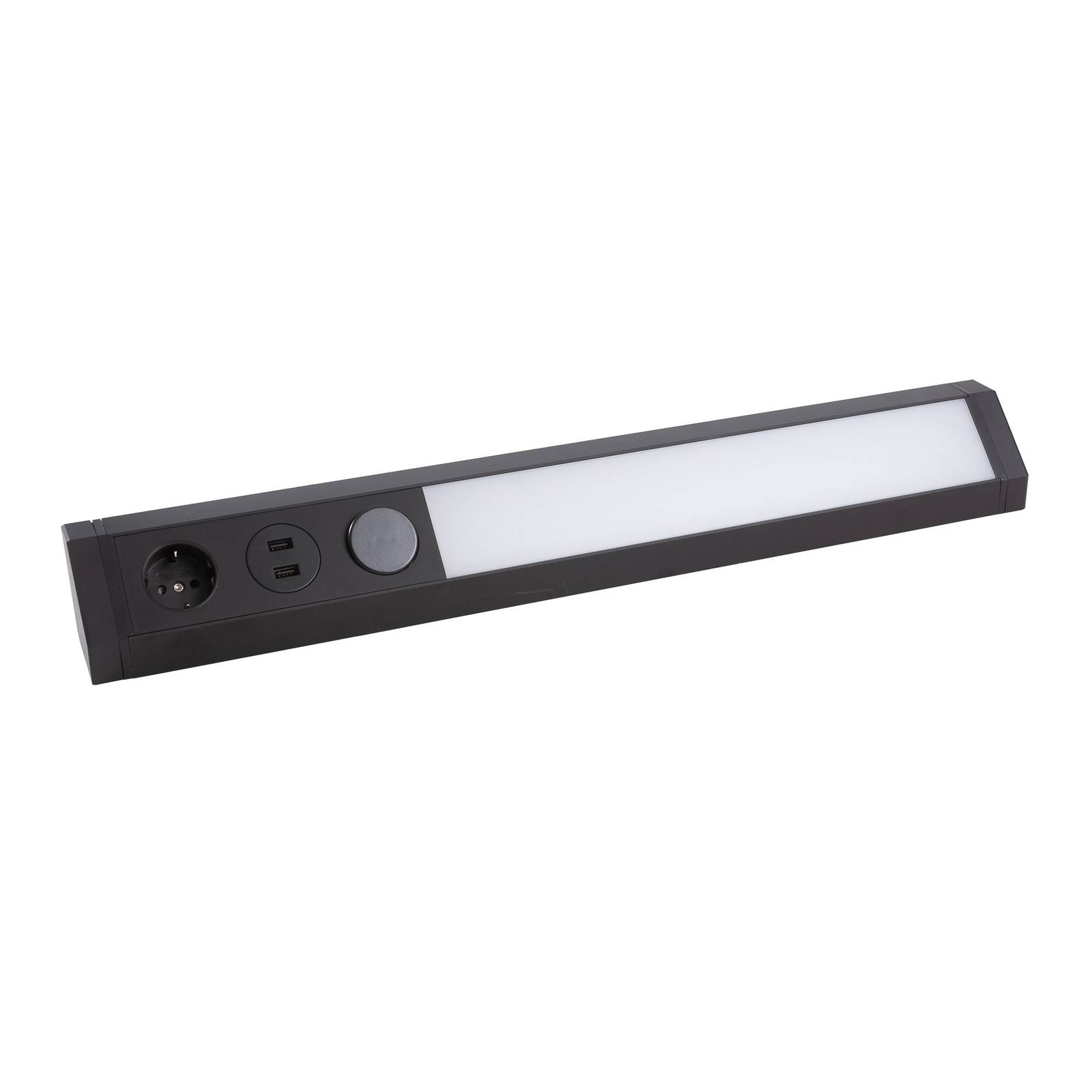 Arcchio Ekam -LED-kaapinalusvalaisin, USB, musta