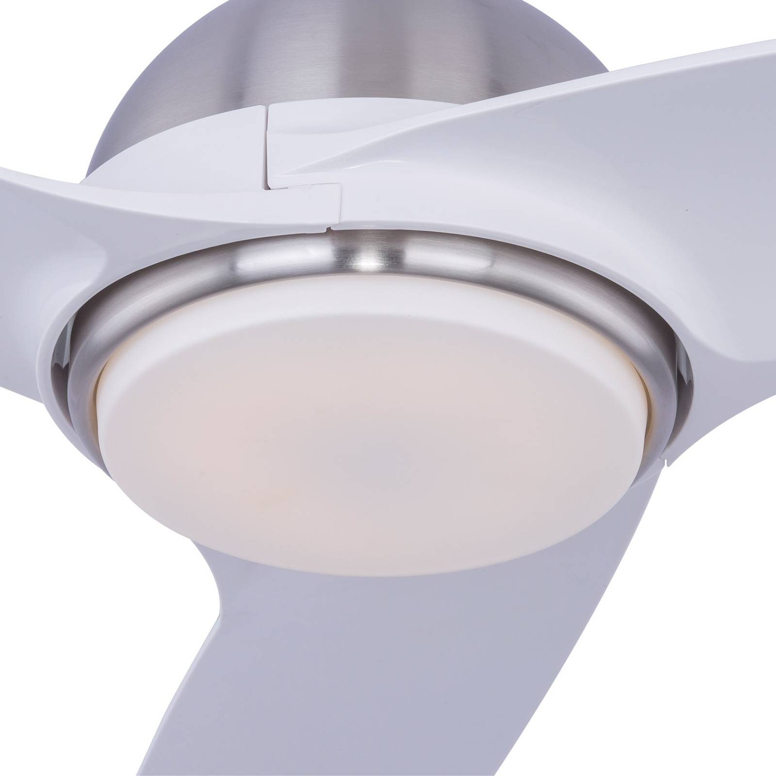 Kattotuuletin Rolando LED-valolla CCT, valkoinen