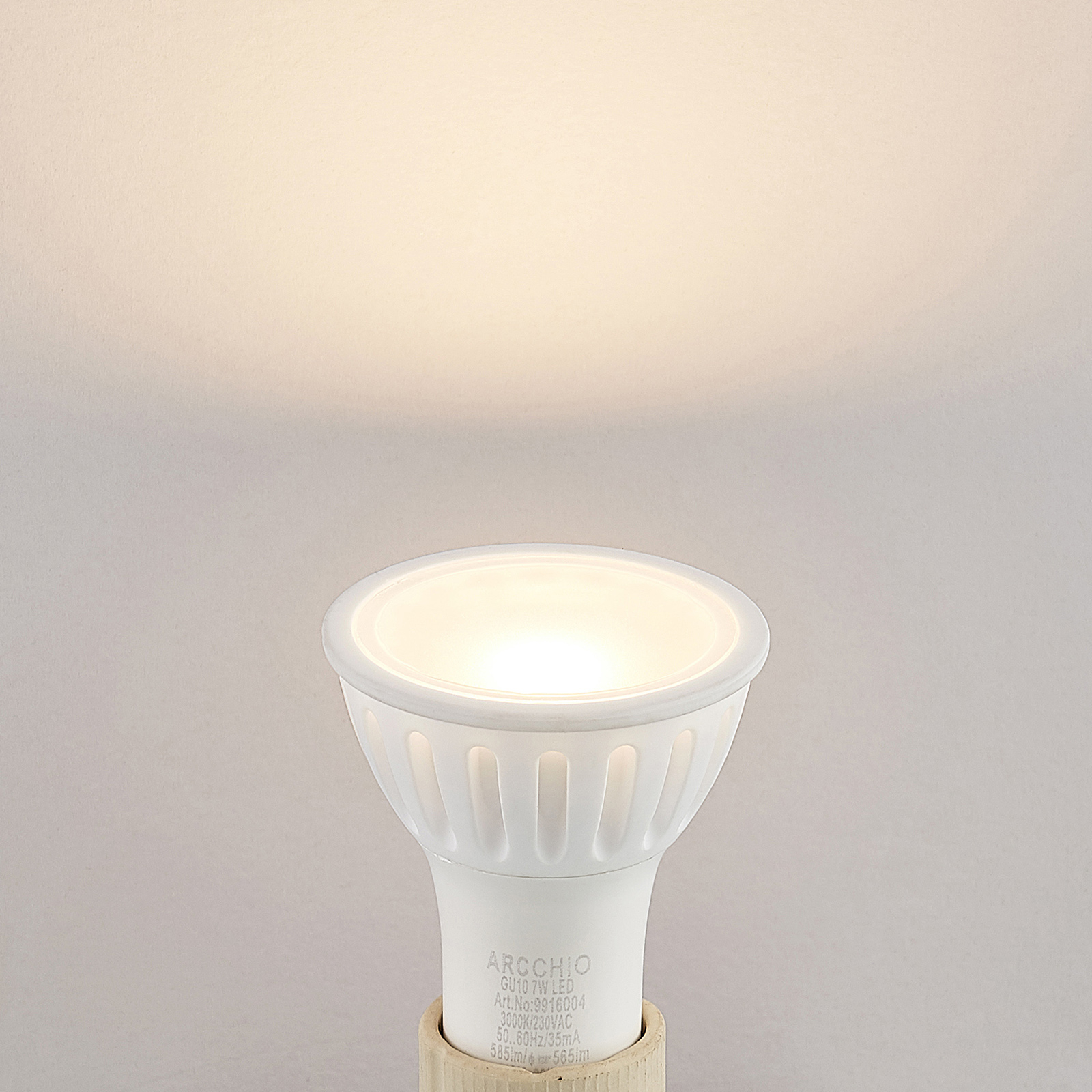 Arcchio-LED-heljastin GU10 100° 7W 3000K himmennys