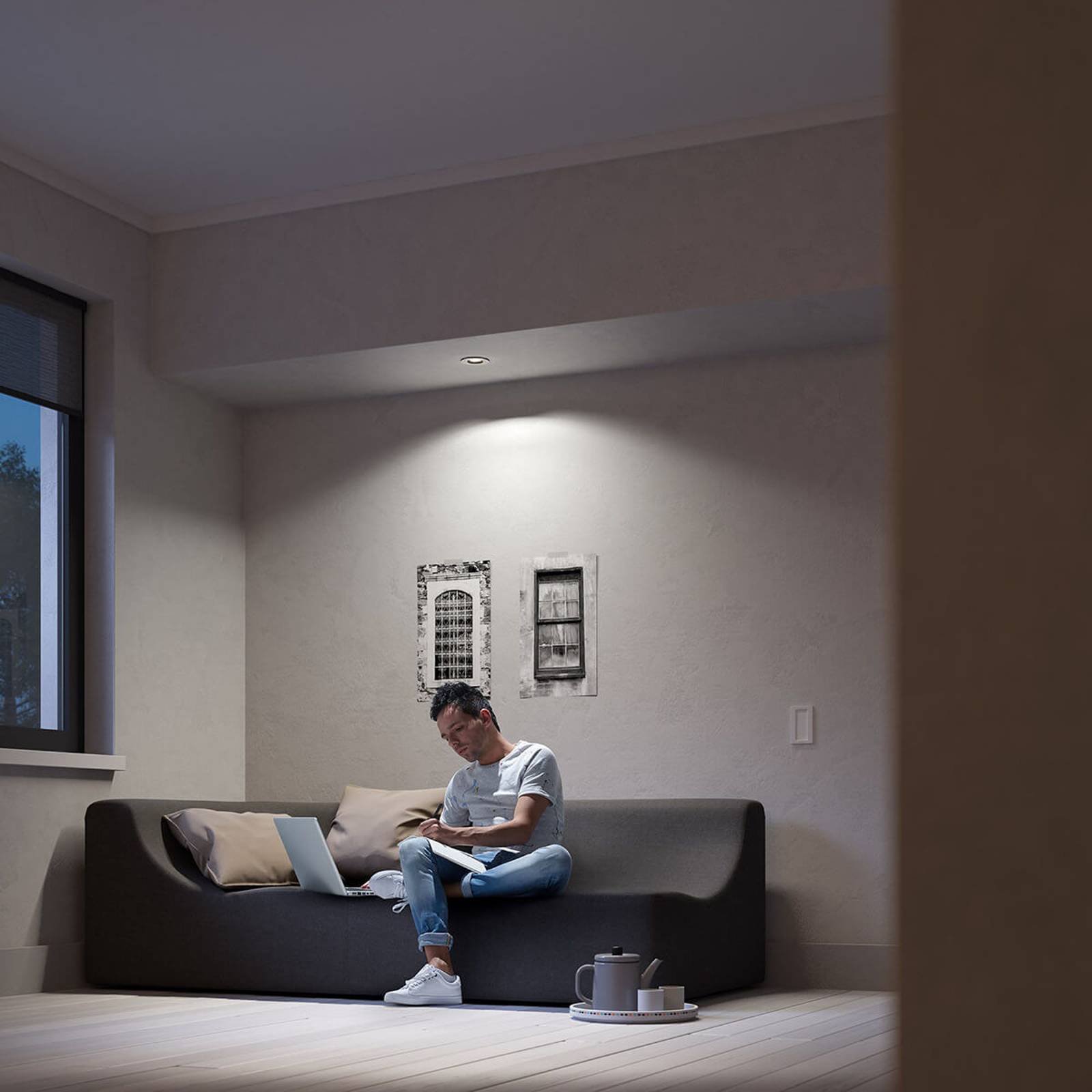 Philips Hue Milliskin spotti pyöreä, valkoinen